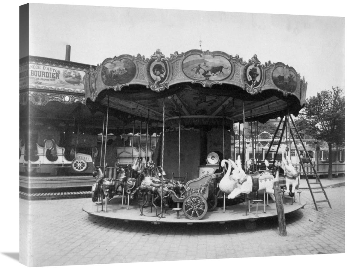 Paris, 1923 - Fte du Trne, Street Fair-Canvas Art-30x24”