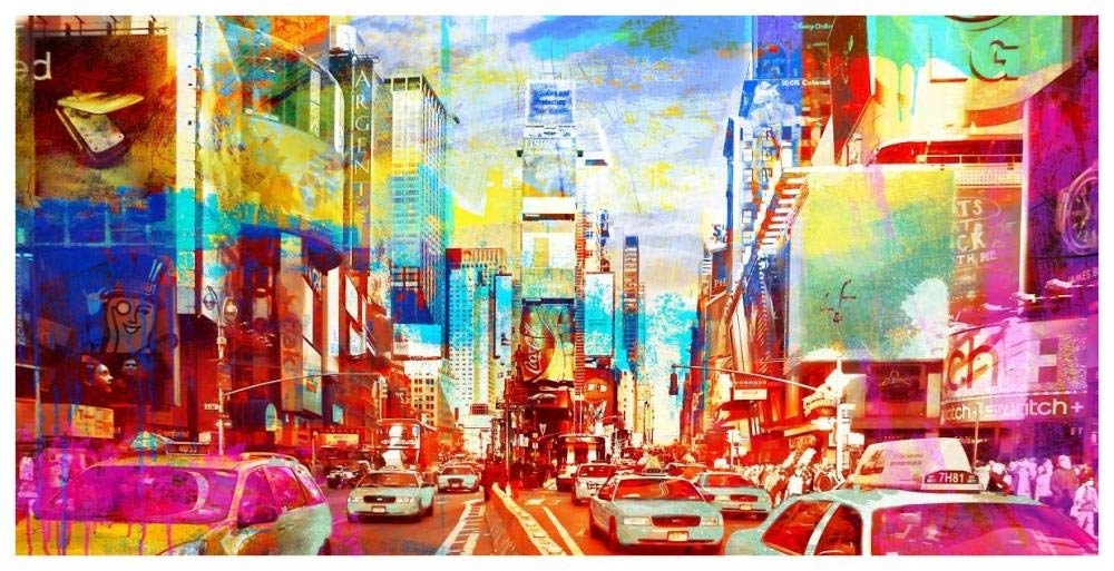 Times Square 2.0-Paper Art-74x38”