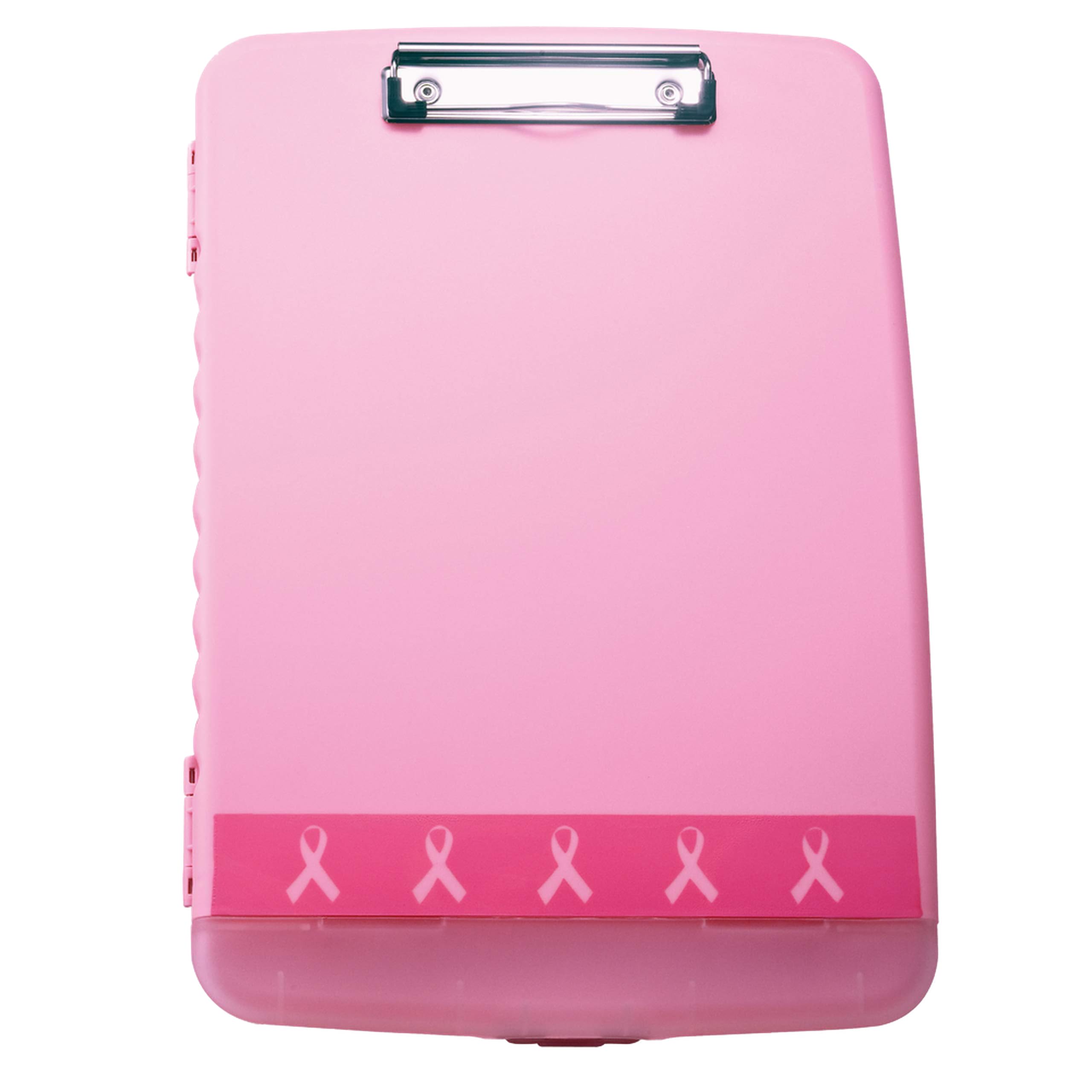 Officemate Breast Cancer Awareness Slim Clipboard Storage Box