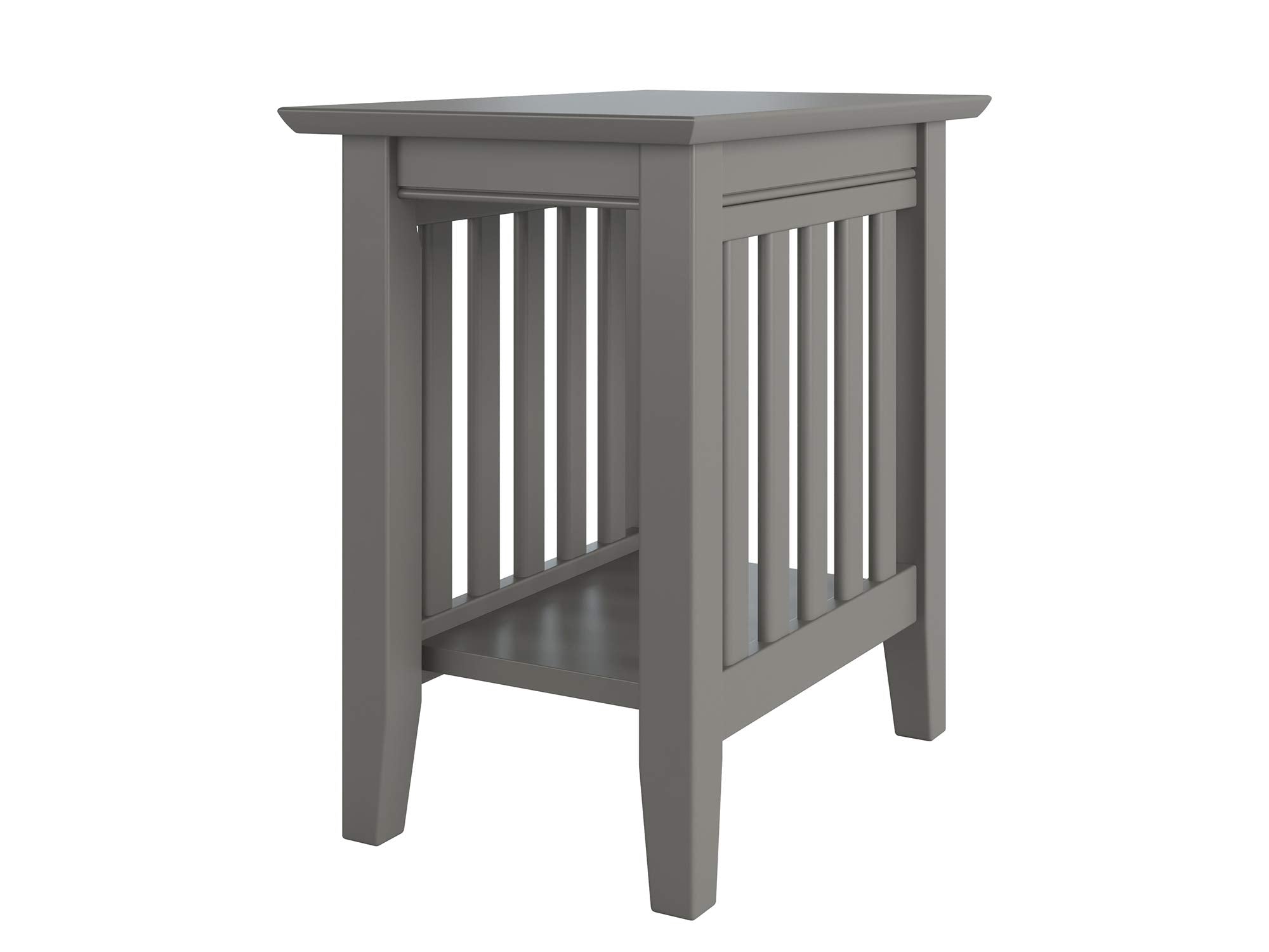 Mission Chair Side Table Grey