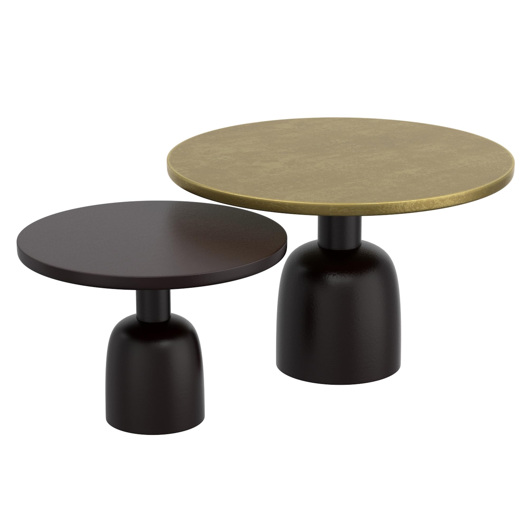 ADIRA-2PC COFFEE TABLE-ANTIQUE GOLD_BLACK