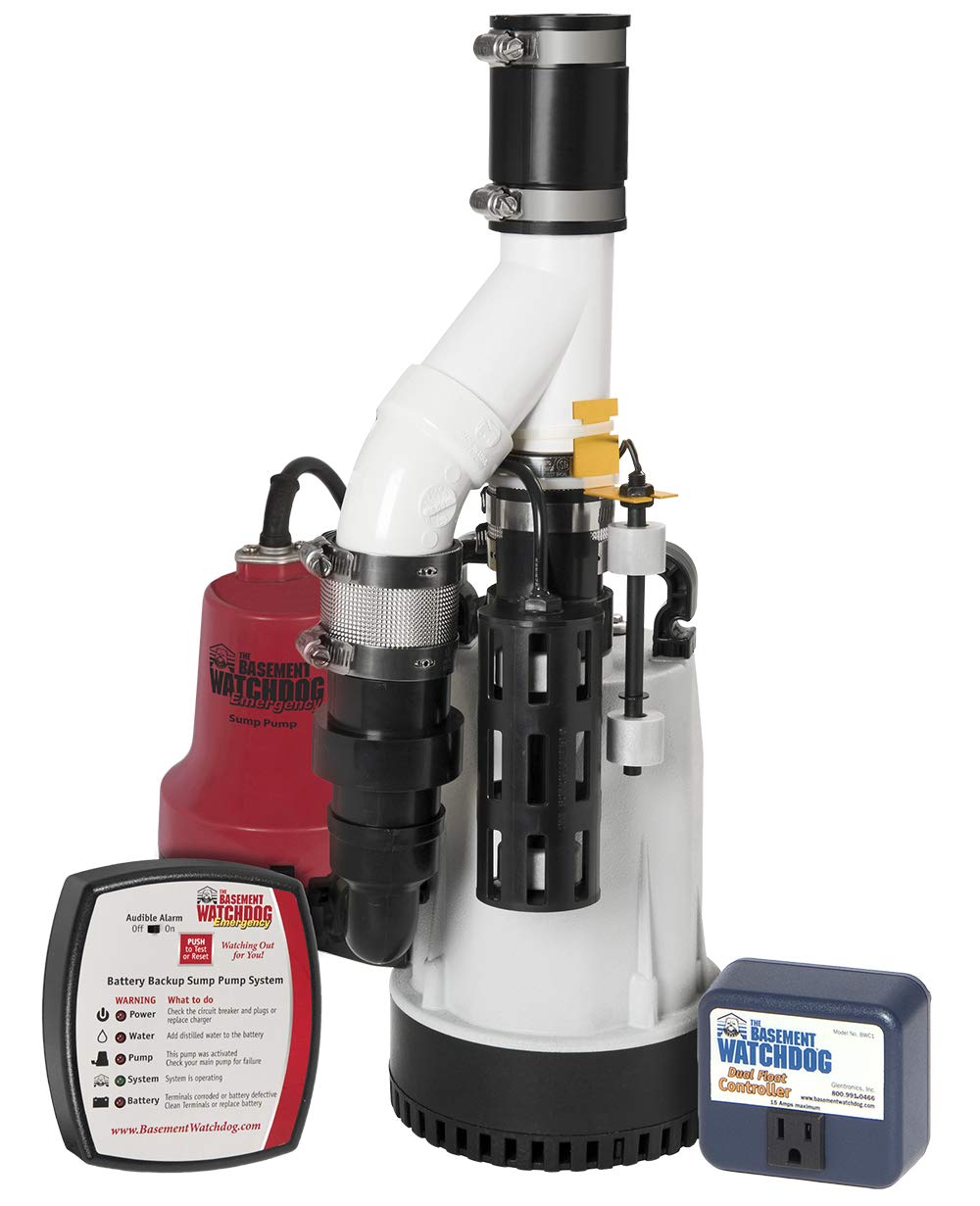 The Basement Watchdog Model Dfk961 13 Hp Combination Submersible Sump Pump With Cast Iron  Cast Aluminum Primary Sump Pump And A