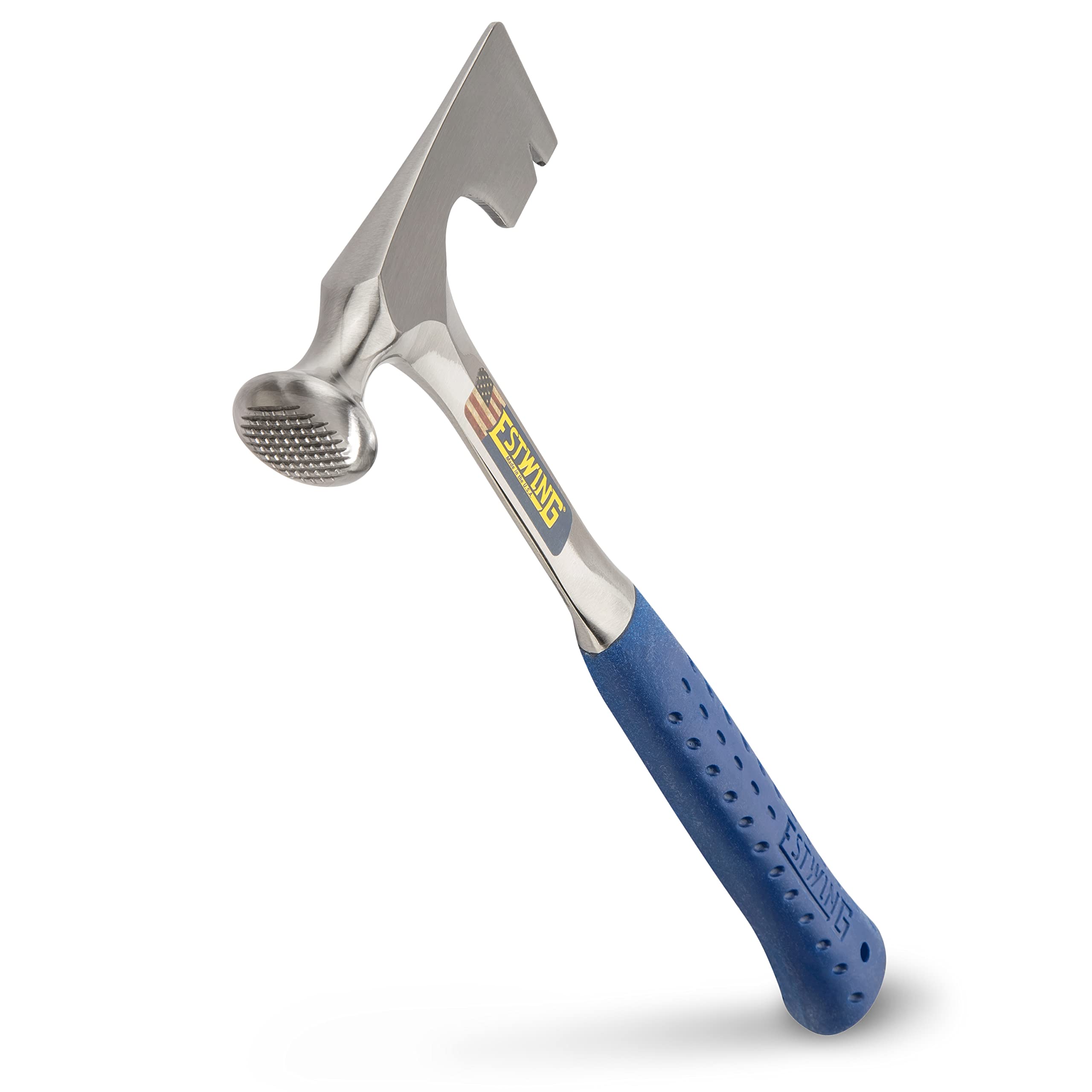Estwing Drywall Hammer - 14 Oz Wall Board Tool With Milled Face & Shock Reduction Grip - E3-11