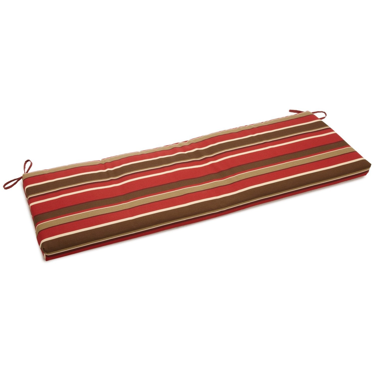 60-inch by 19-inch Spun Polyester Bench Cushion - Monserrat Sangria