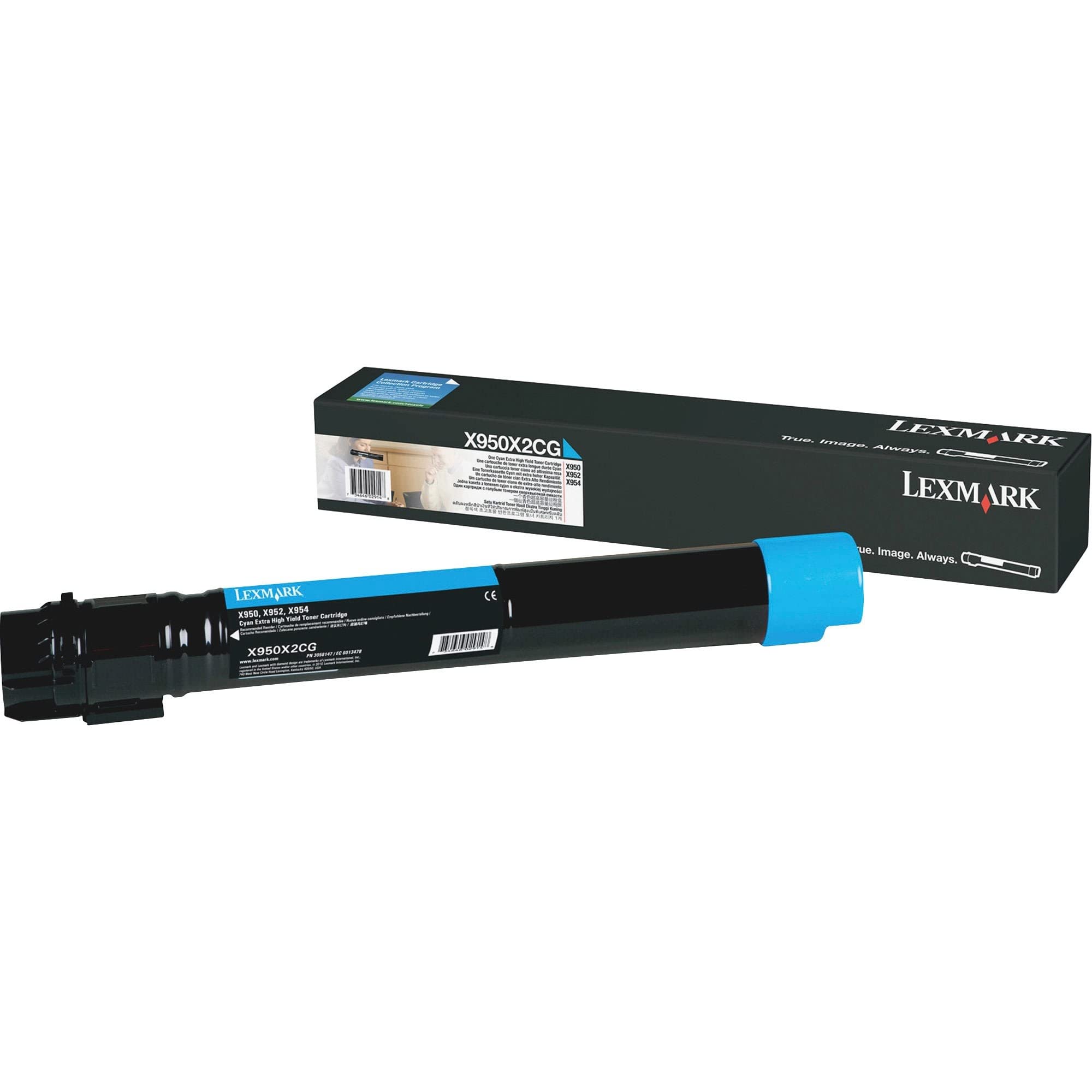 LEXMARK BR X950DE 1-XHI YLD CYAN TONER, 22k yield