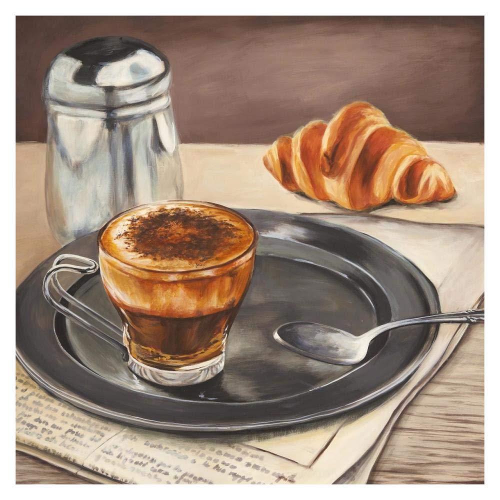 Espresso & News-Paper Art-32x32”