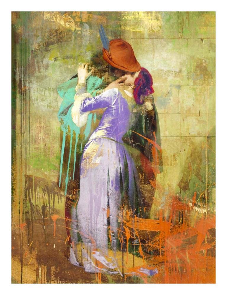 Hayezs Kiss 2.0-Paper Art-20x26”