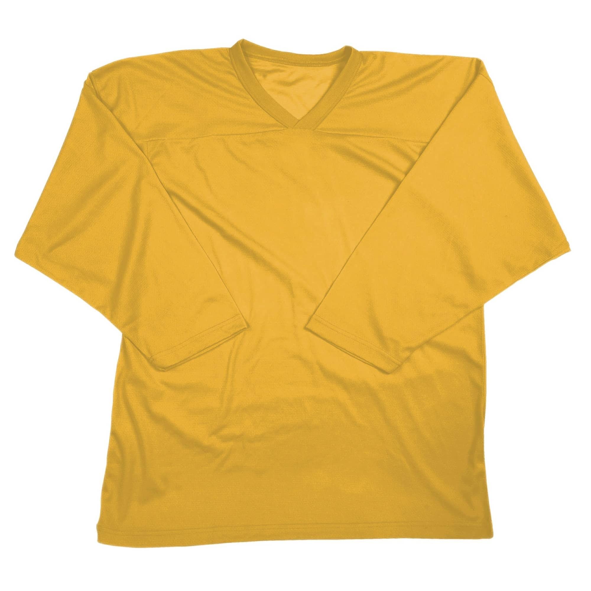 HOCKEY JERSEY-ADULT-XL-GOLD