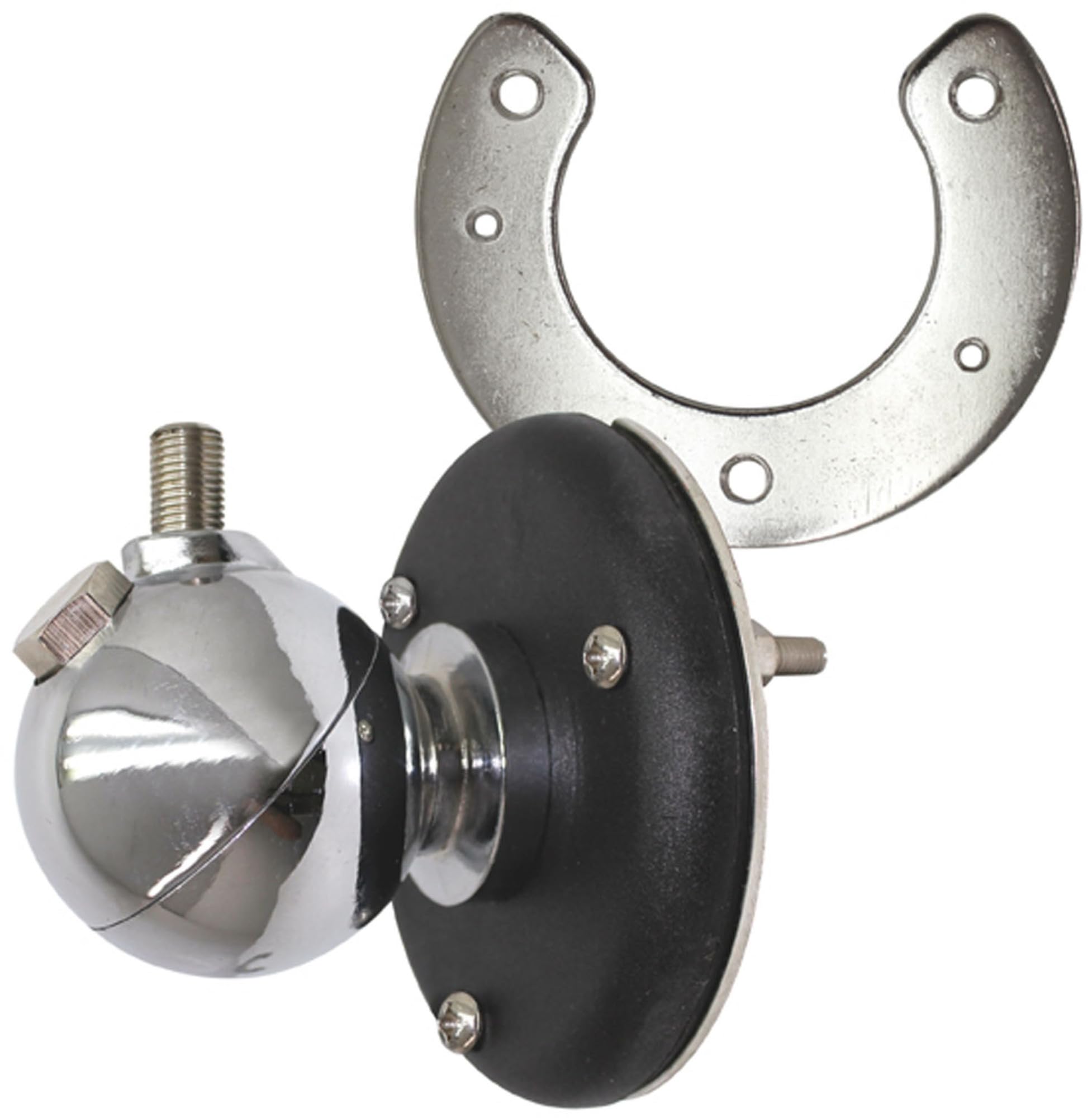 PROCOMM - JBC9853P HEAVY DUTY CHROME BALL MOUNT WITH 3/8 X 24″ THREADS & SO239 CONNECTOR