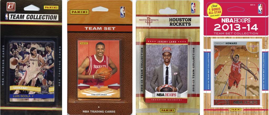 NBA Houston Rockets 4 Different Licensed Trading Card Team Sets