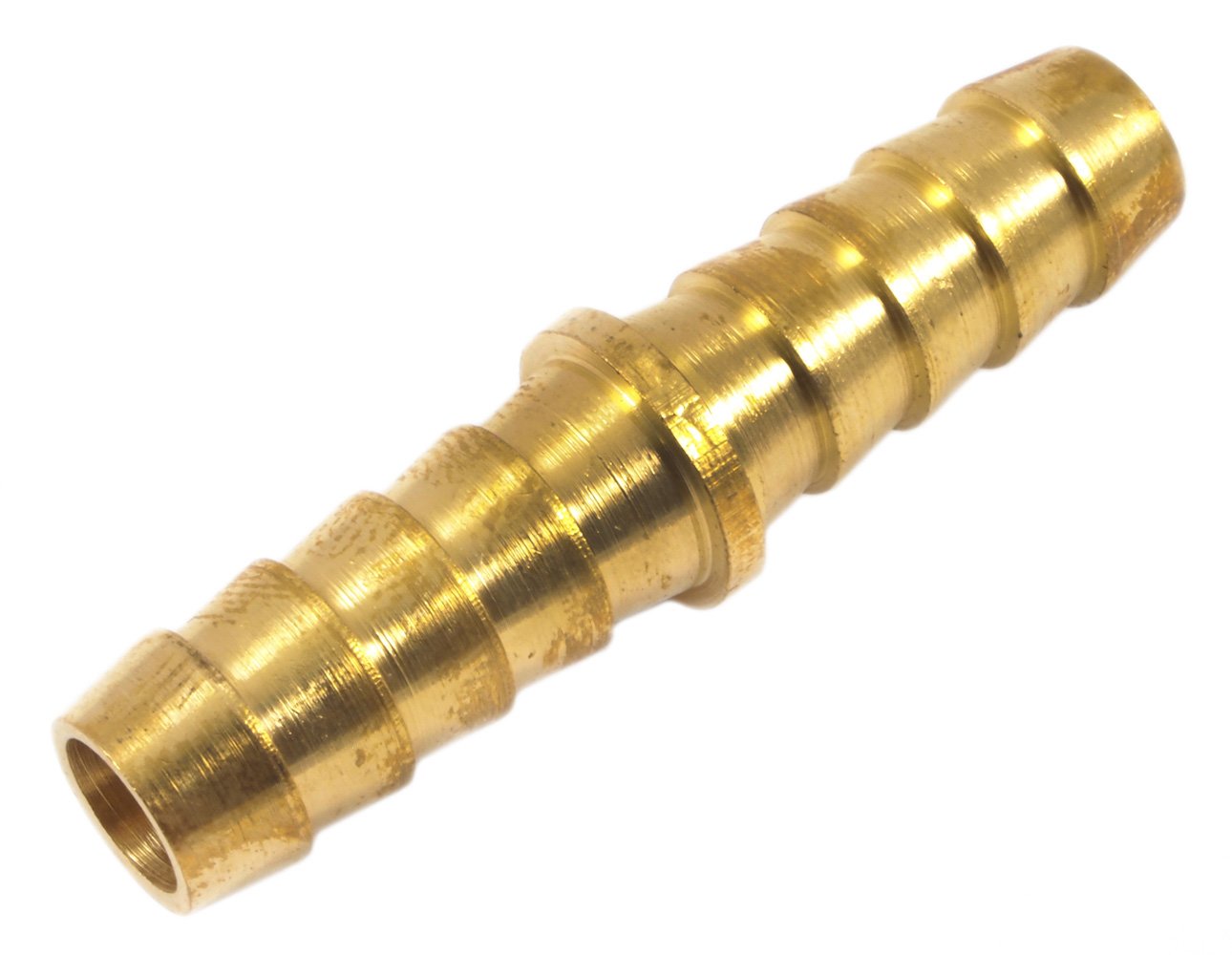 Forney 75357 Brass Fitting, Hose Splicer, Barbed, 38-Inch To 38-Inch