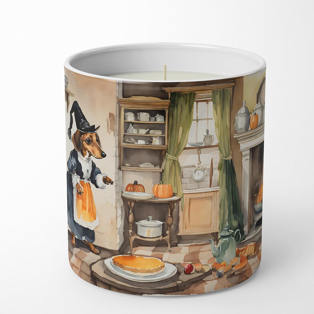 Dachshund Fall Kitchen Pumpkins Decorative Soy Candle