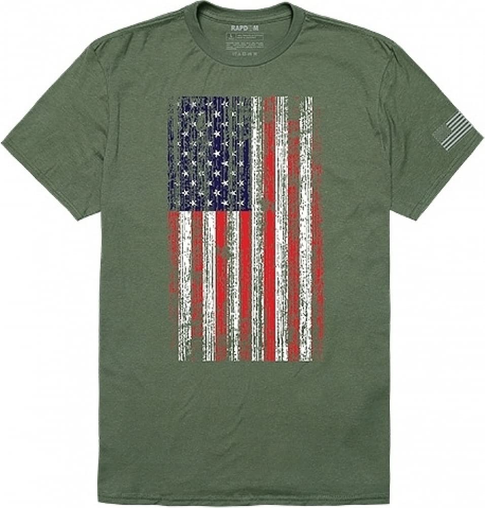 Tac. Graphic T, Distressed Flag, OLV, XL