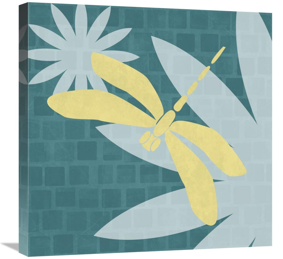Bright Bugs: Dragonfly-Canvas Art-24x24”