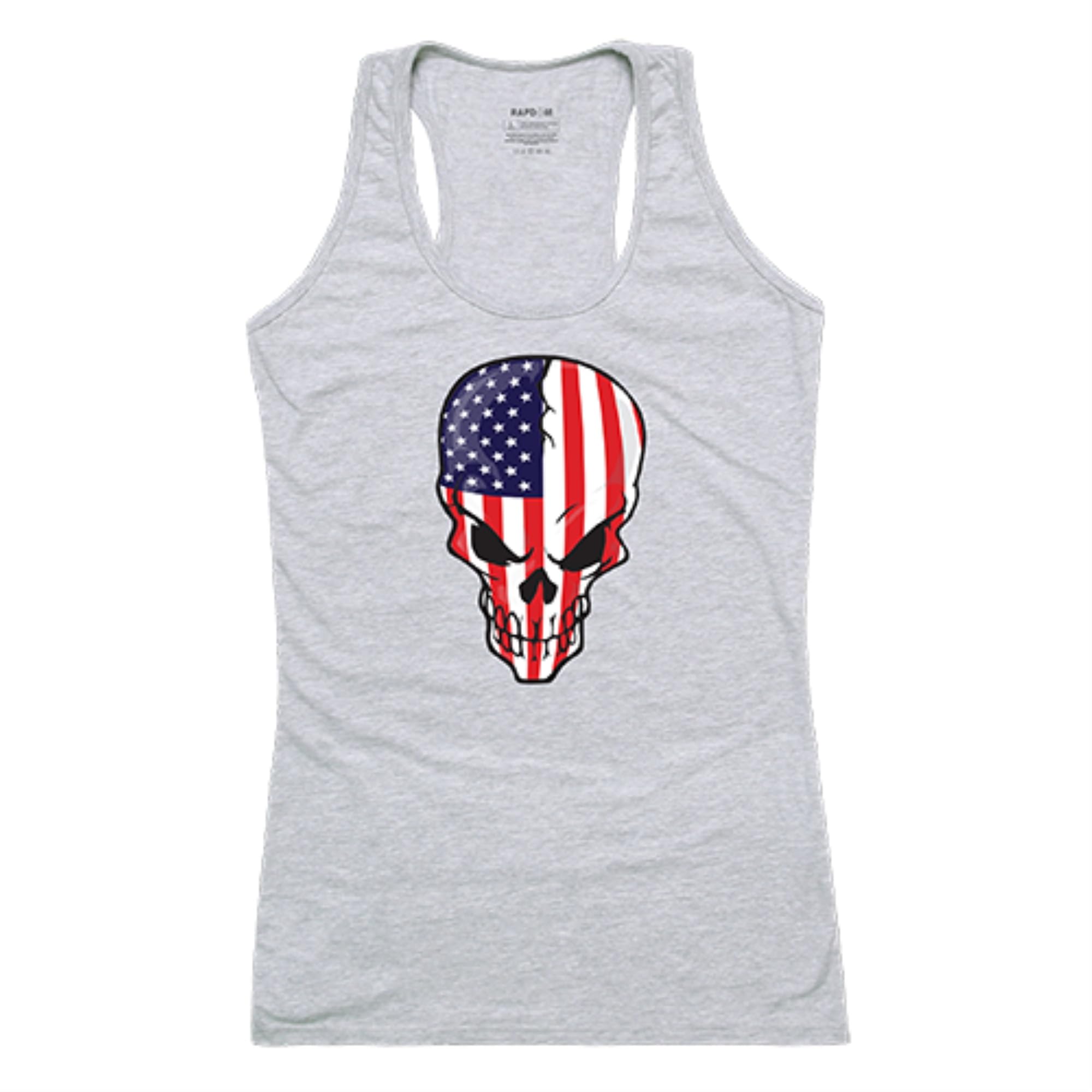 Womens Graphic Tank, Skull Flag, HGY, M