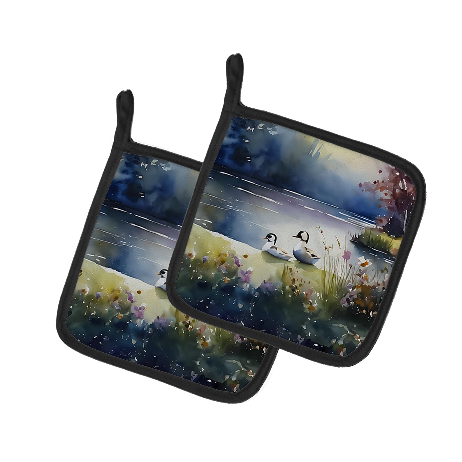Bufflehead Pair of Pot Holders