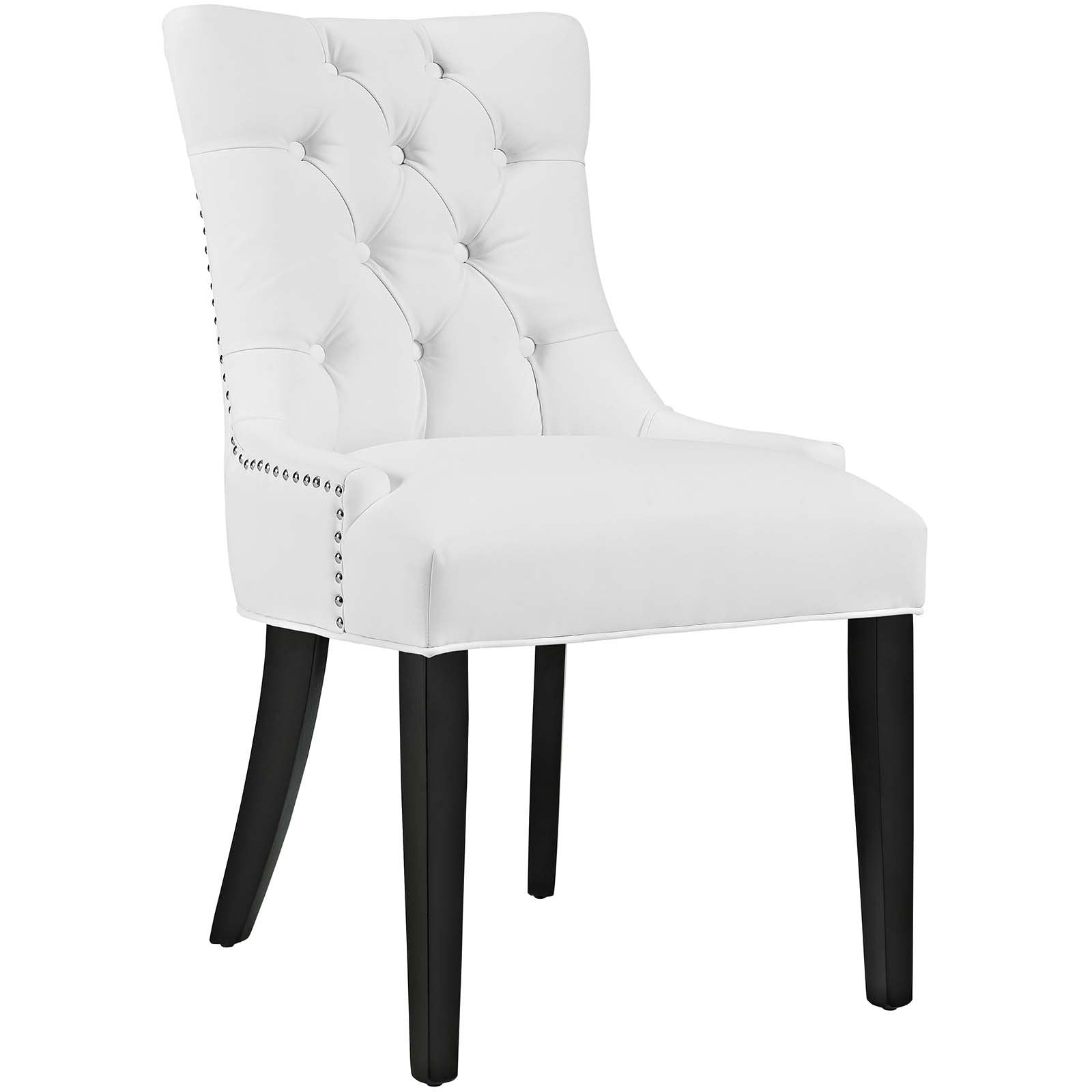 Casafoyer Regent Tufted Dining Chair with Nailhead Trim - Elegant Comfort ( Pack of 2 )