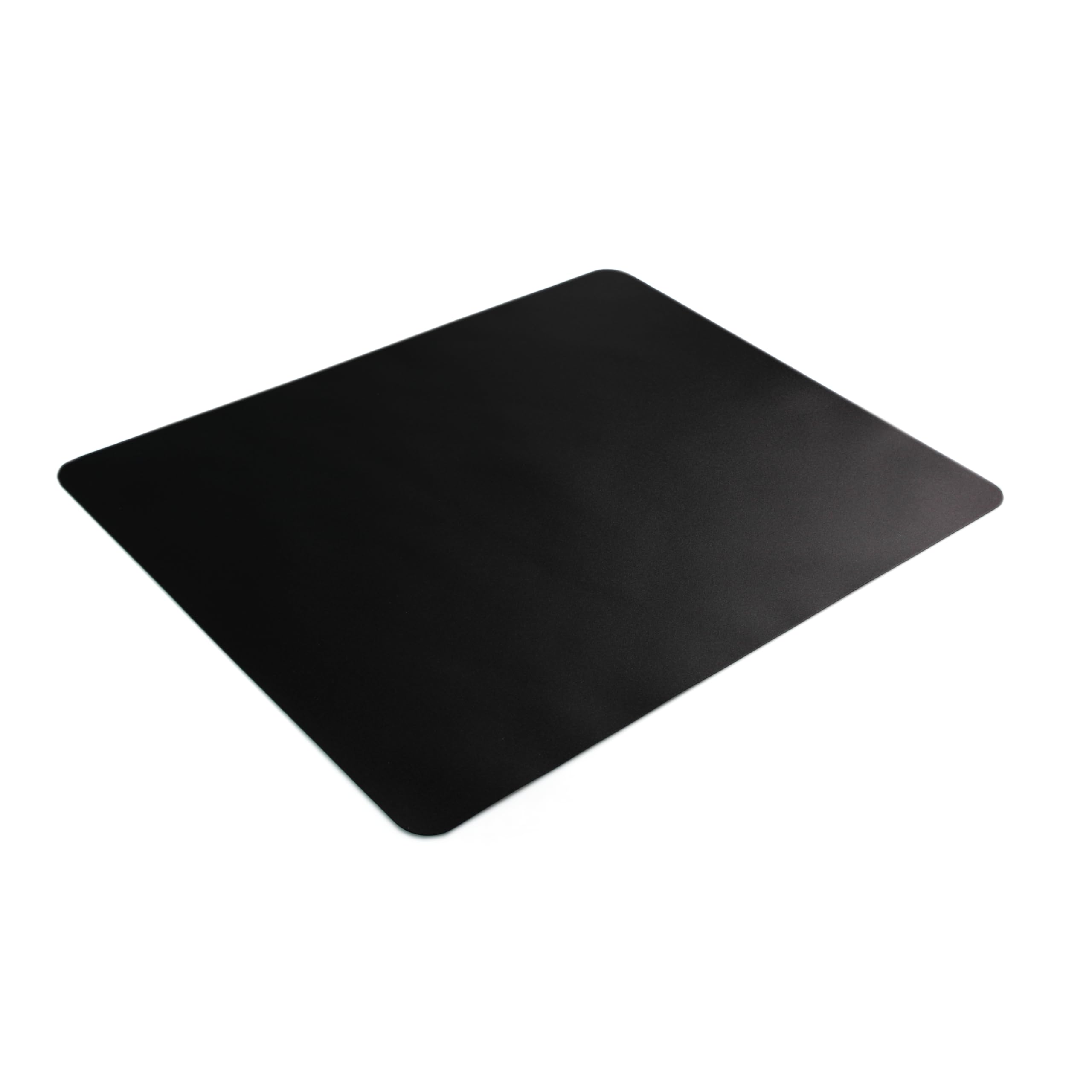 Desktex Black Vinyl Rectangular Desk Pad - 19 x 24”