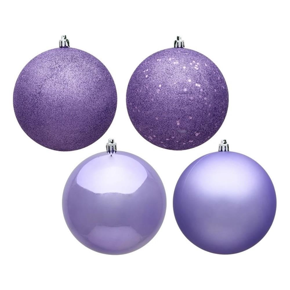 Casafoyer  6” Lavender Ball 4 Finish Asst 4/Bag - N591586DA - (Pack Of 2)