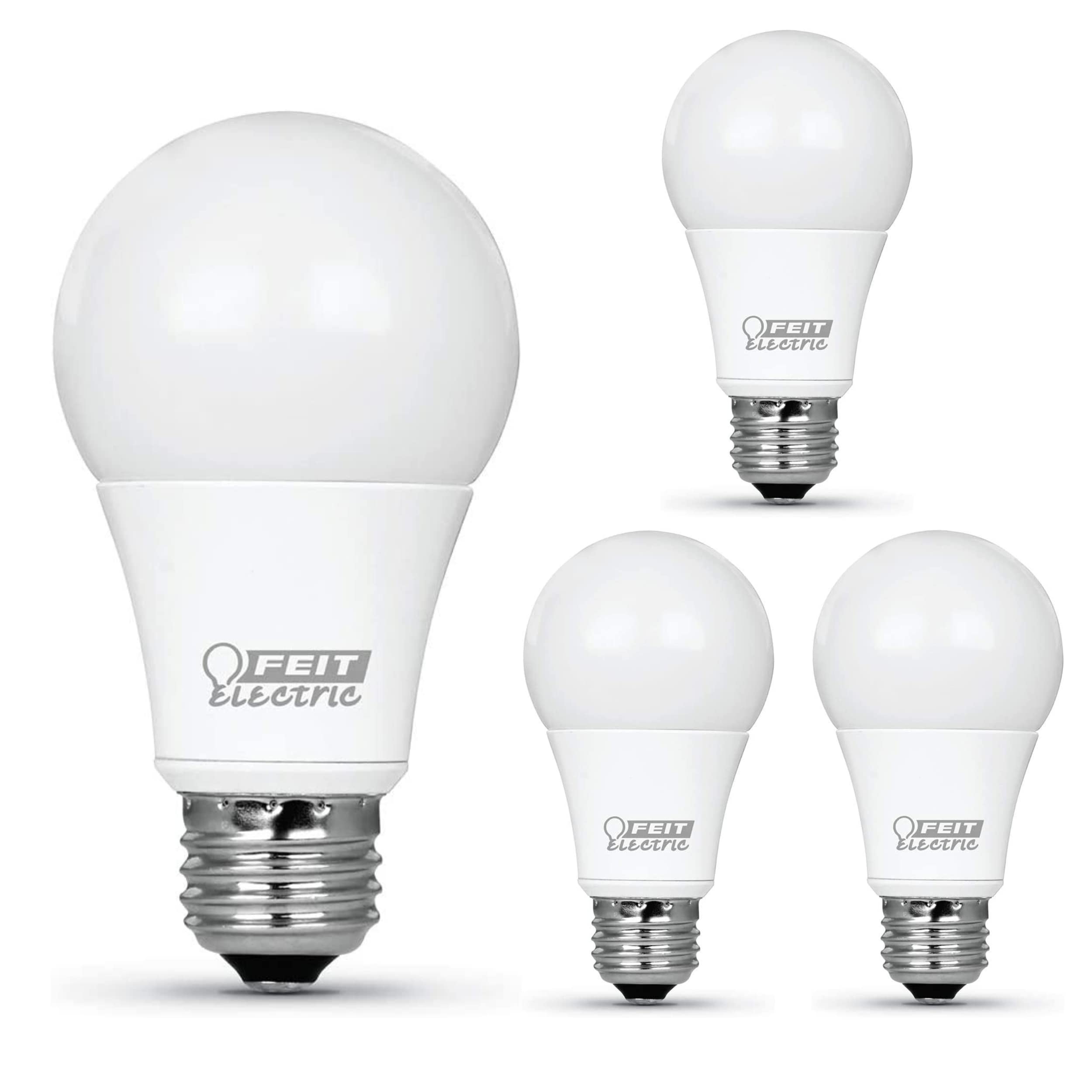 Feit Electric A19 Led Light Bulb, 60W Equivalent Led Bulbs, Dimmable, 800 Lumens, 8.8W Led, E26 Medium Base, 3000K Bright White,