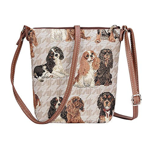 Casafoyer King Charles Cavalier Spaniel Sling Bag Purse Crossbody - (Pack Of 2)