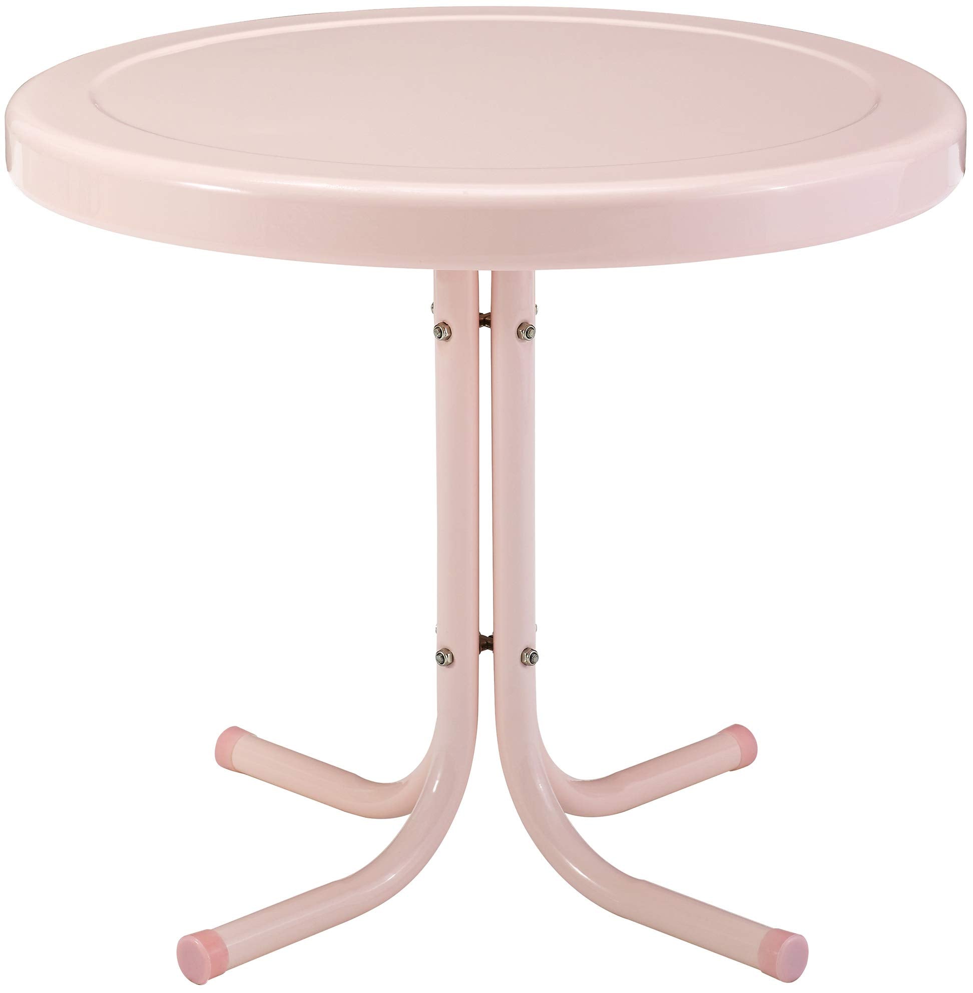 Griffith Outdoor Metal Side Table Pastel Pink Gloss