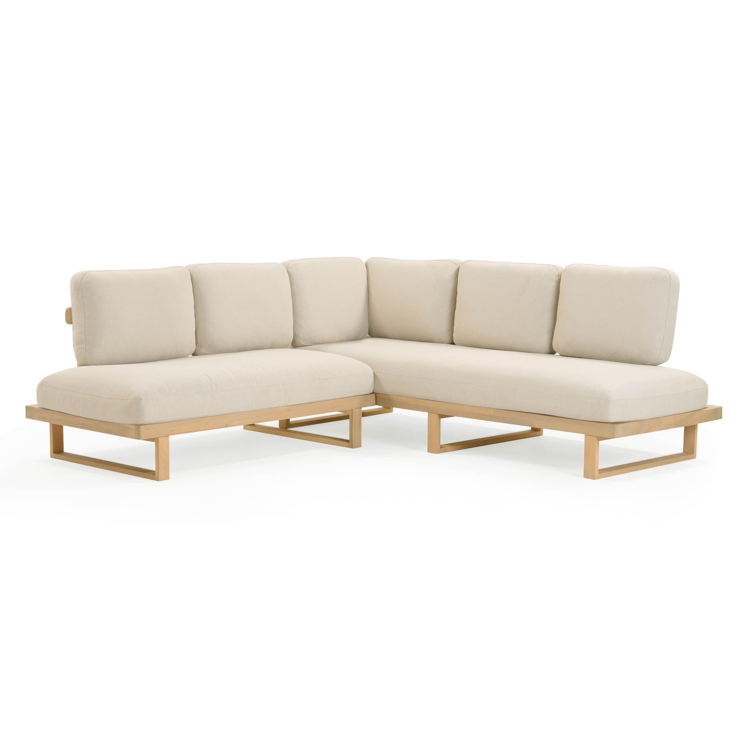 Evan Cream Outdoor L-Sectional