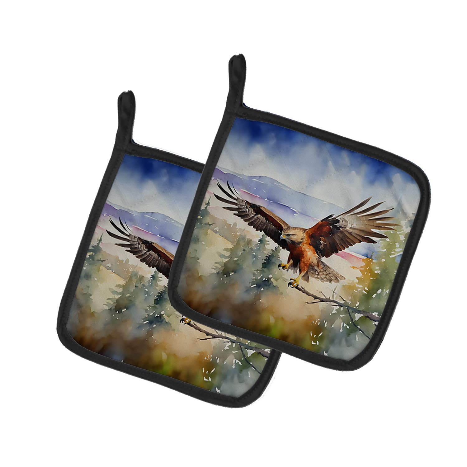 Hawk Pair of Pot Holders