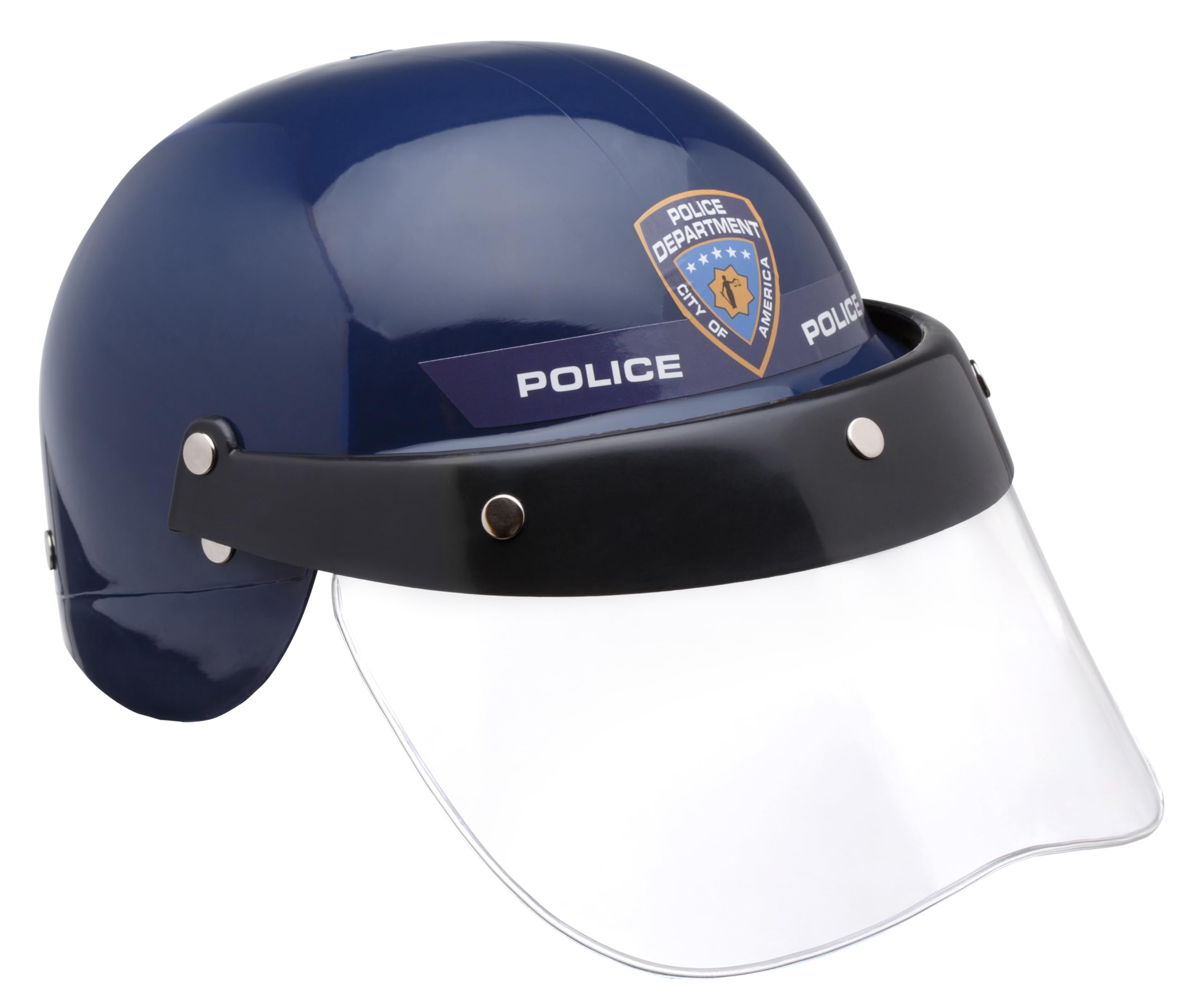 Police Helmet with Transparent Visor