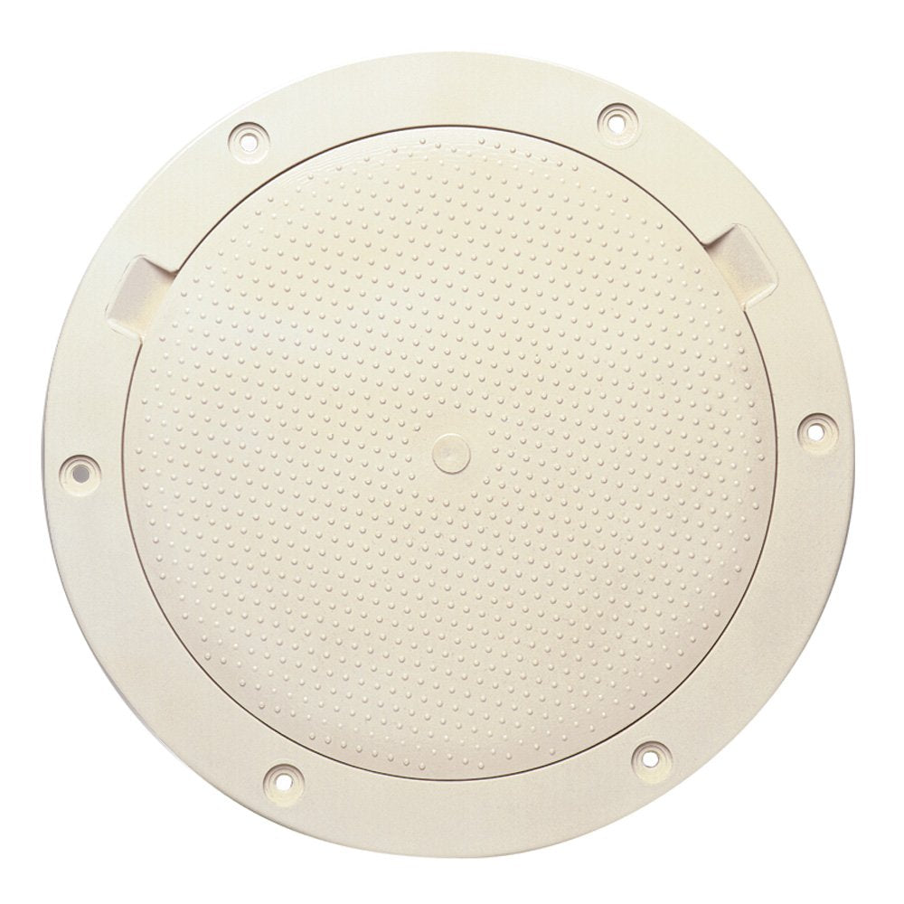 BECKSON 8 NON-SKID PRY OUT DECK PLATE BEIGE 8.5″ CUTOUT″