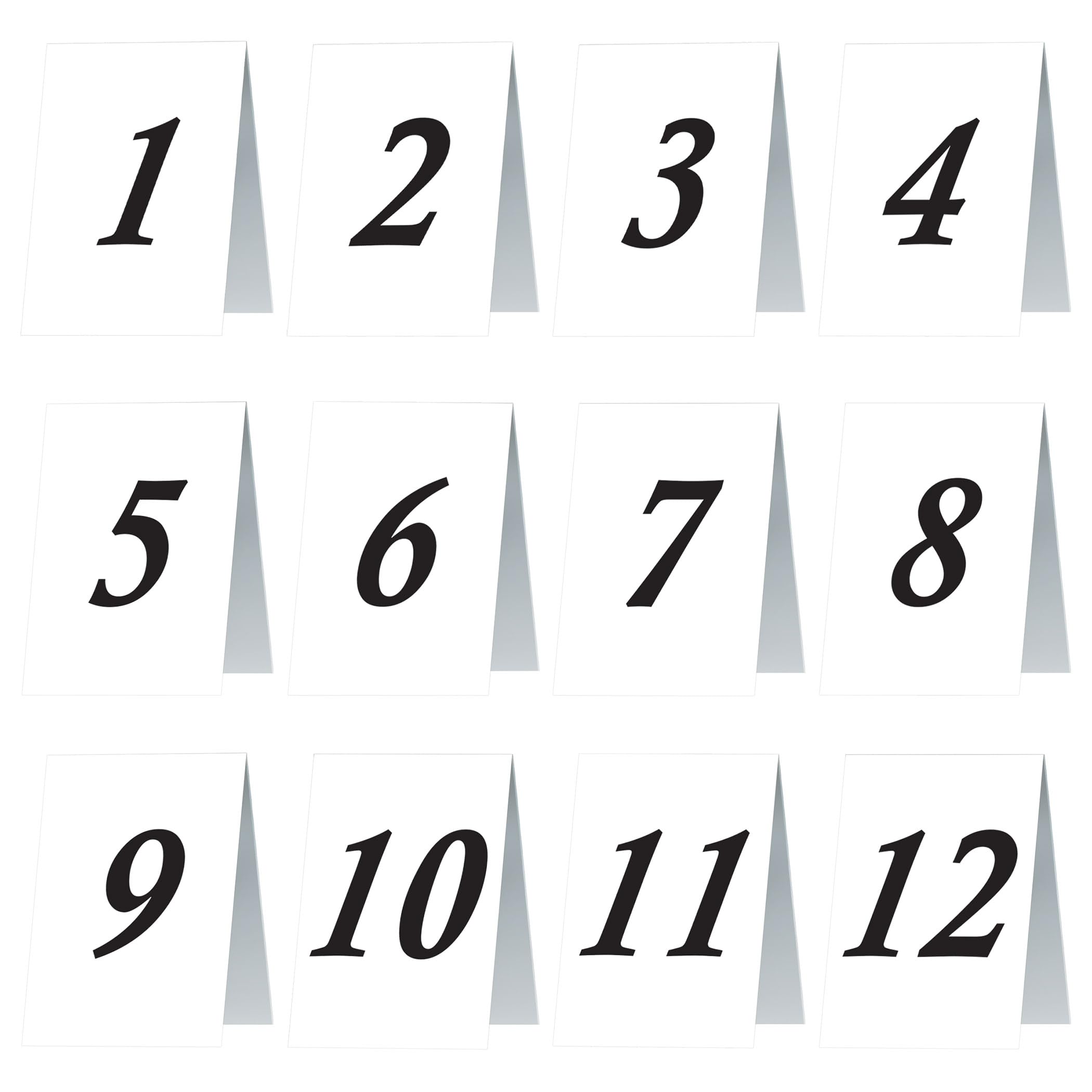 Beistle 57205 Numbered Table Cards