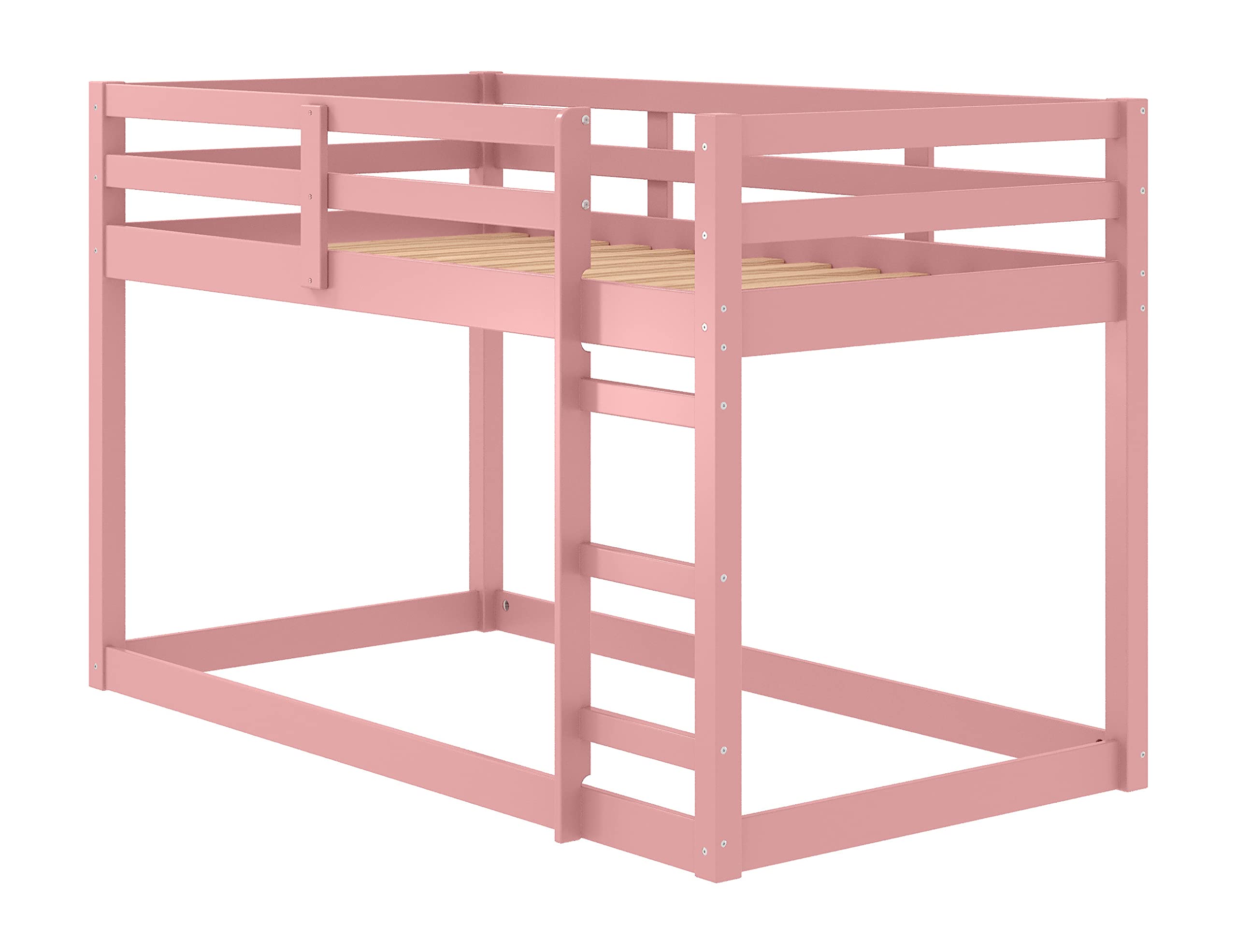 Acme Gaston Ii Twin Loft Bed In Pink Finish