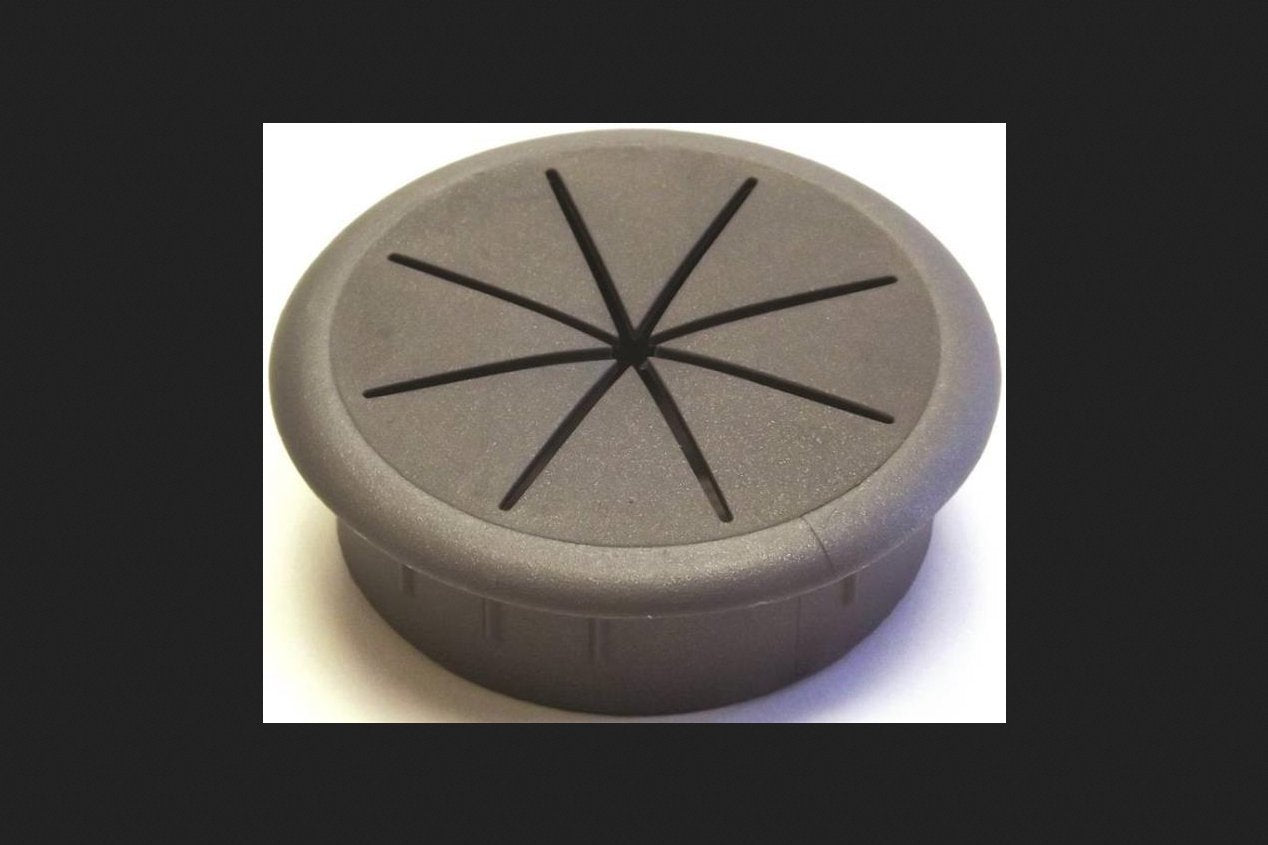 Grommet Desk Met Slvr 2-3/8In