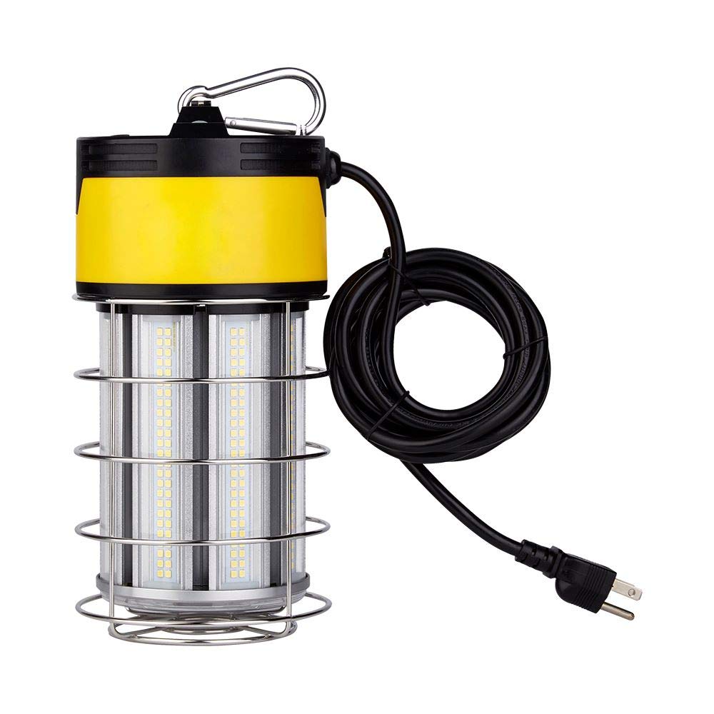 Feit Electric Workcage12000Plug 10W 12000 Lumens Proseries Ultra Bright Flood 5000K Plug-In Portable Stainless Steel Cage Led Wo