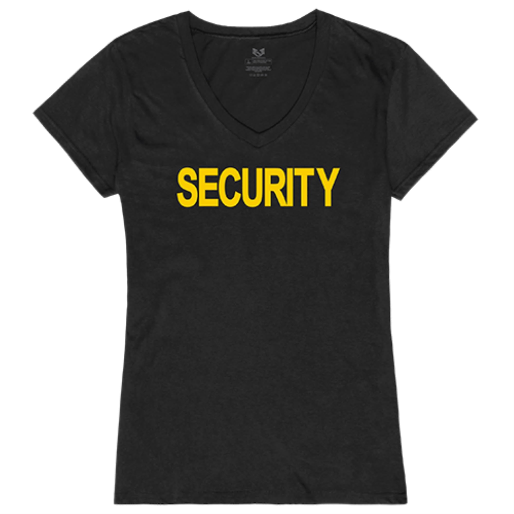 Graphic V-Neck, Security 2, Black, L