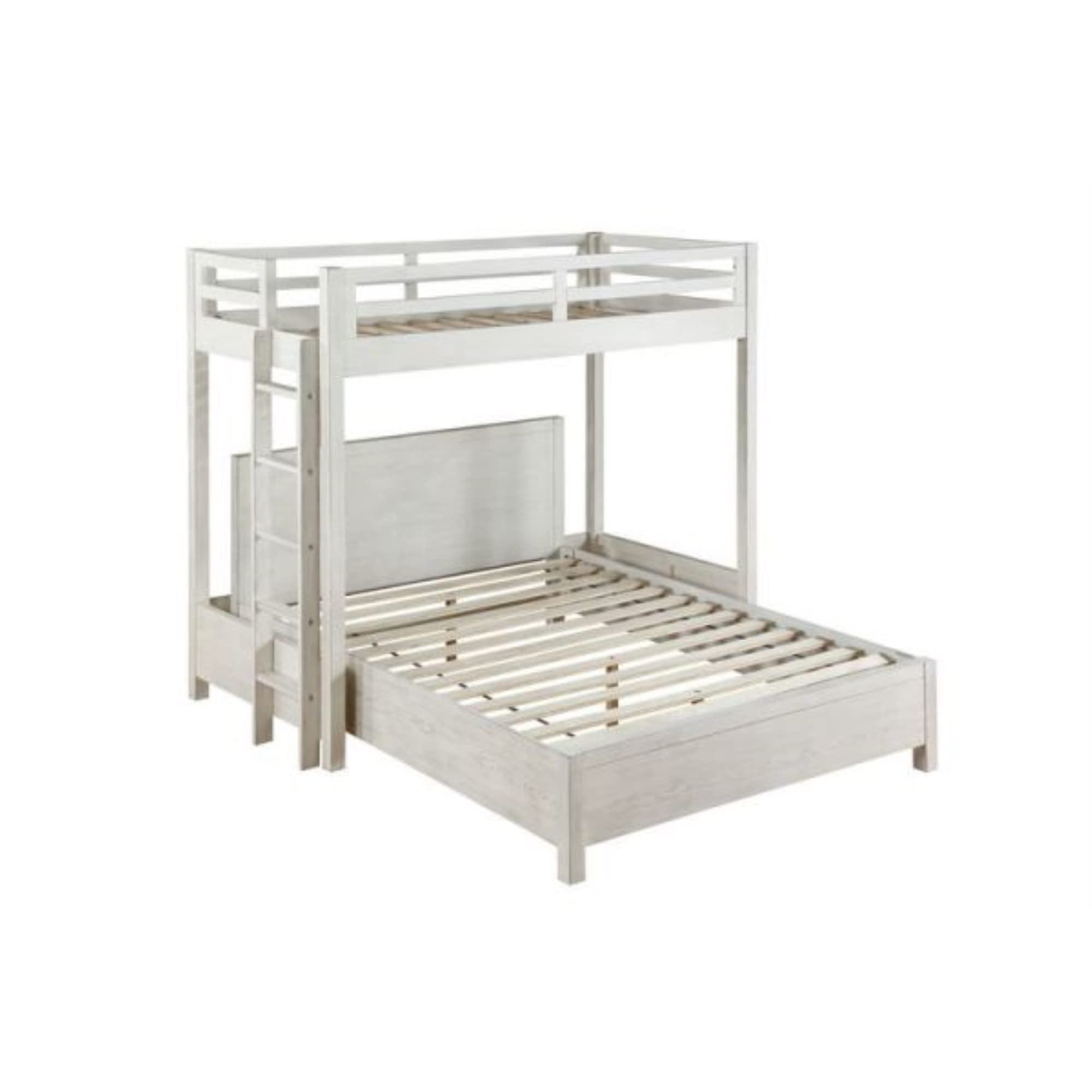 Acme Furniture Celerina Platform, Queen, Weathered White Finish