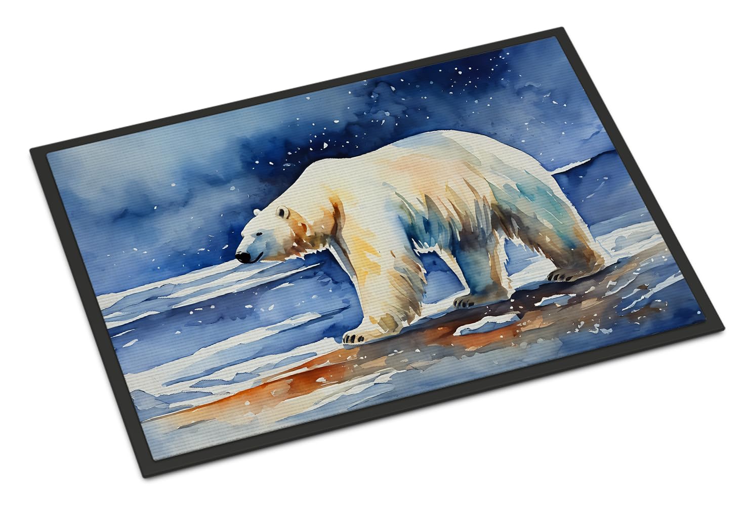 Carolines Treasures DAC2979MAT Polar Bear Doormat Front Door Mat Indoor Outdoor Rugs for Entryway, Non Slip Washable Low Pile, 18H X 27W