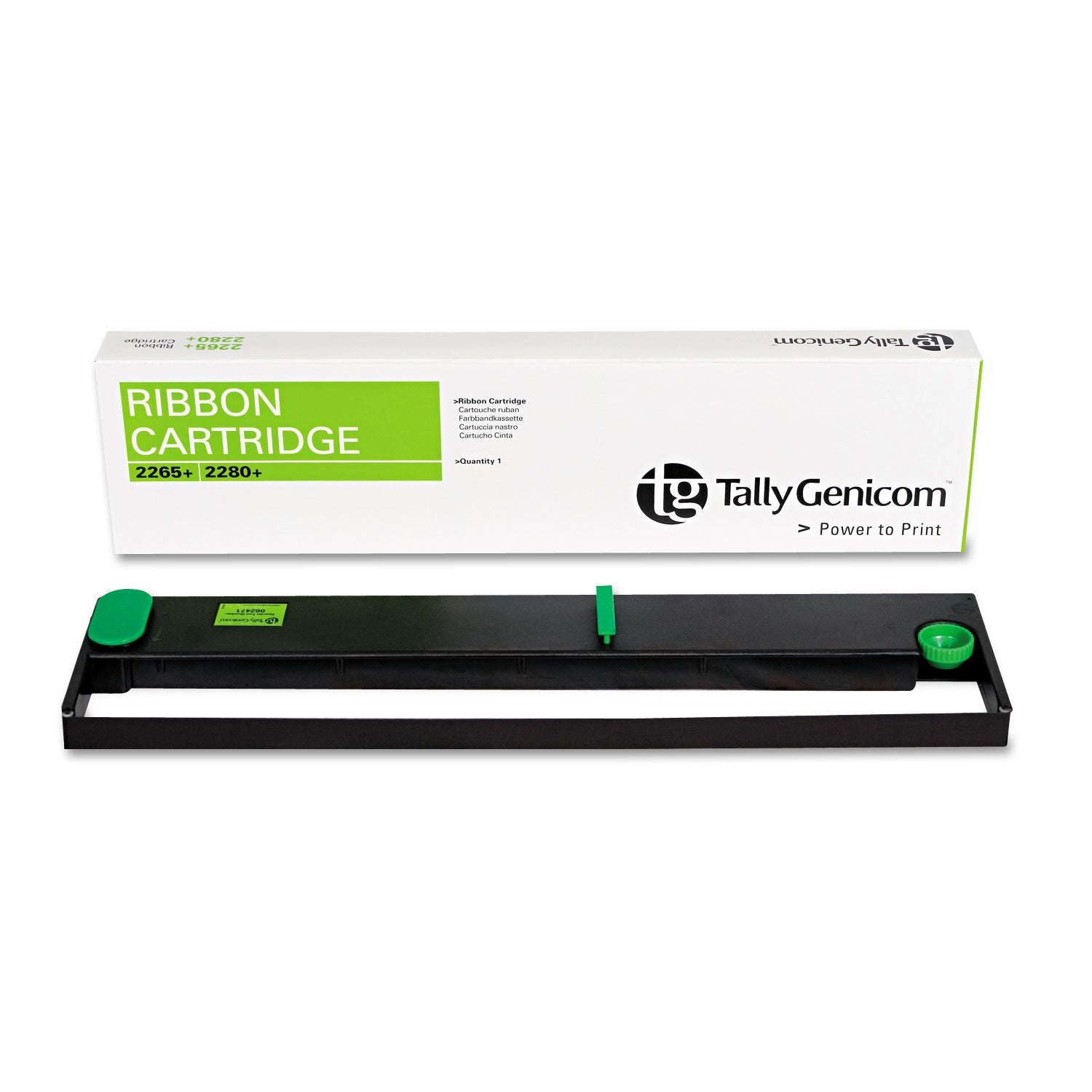 TALLY BR T2265+ 1-BLK RIBBON W/SENSOR, 20 MILL yield