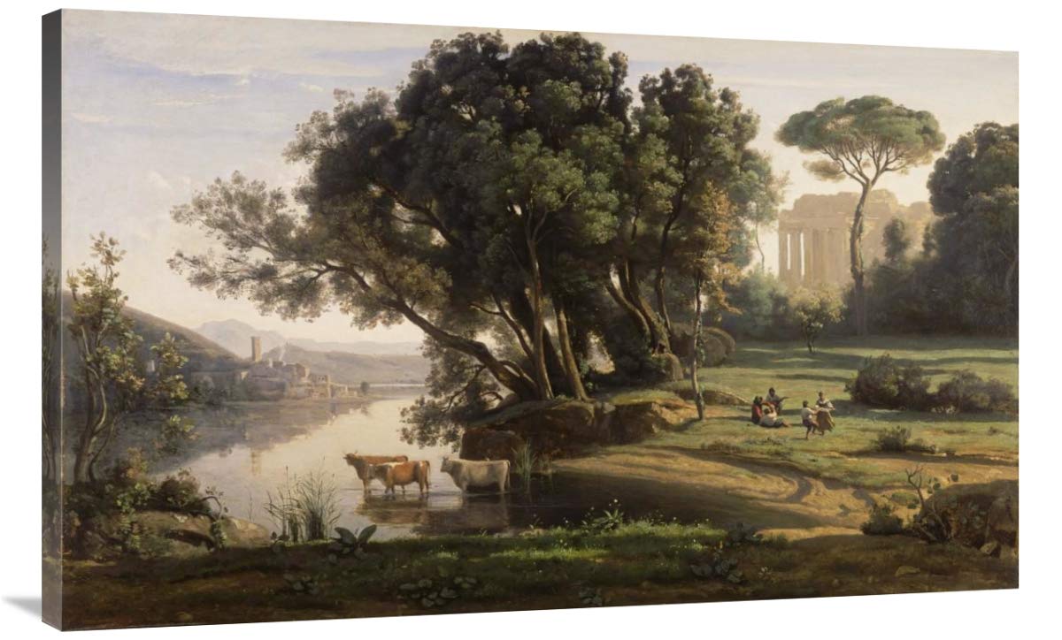 Italian Landscape (Soleil Levant)-Canvas Art-44x27.28”