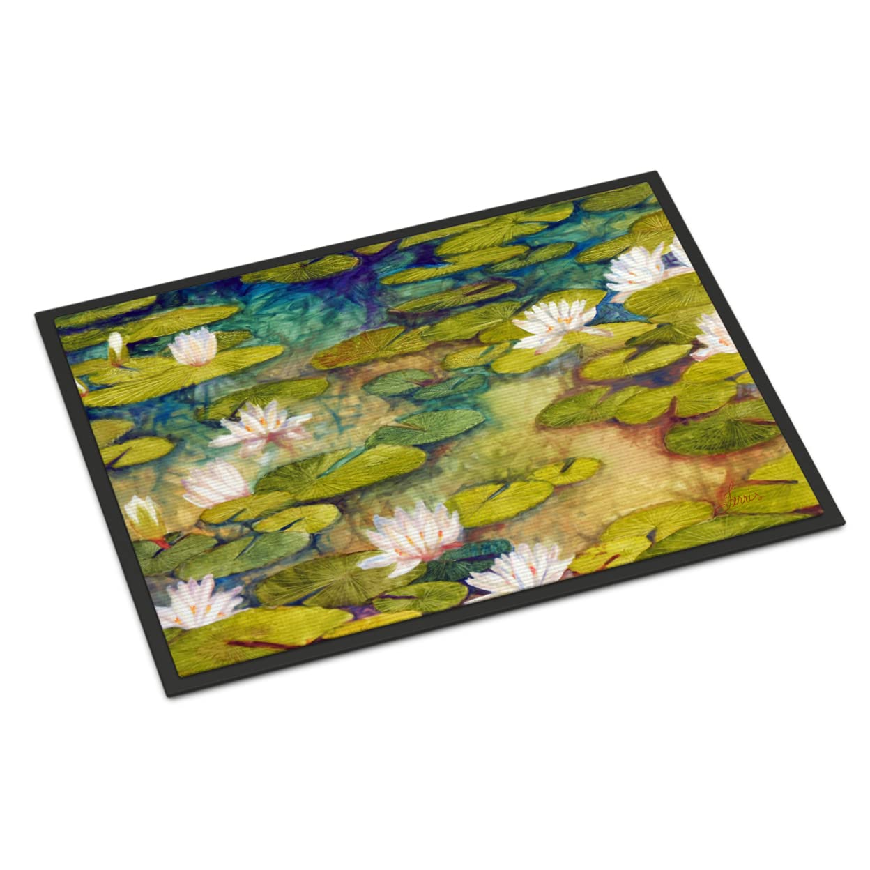 Waterlillies by Ferris Hotard Indoor or Outdoor Mat 24x36