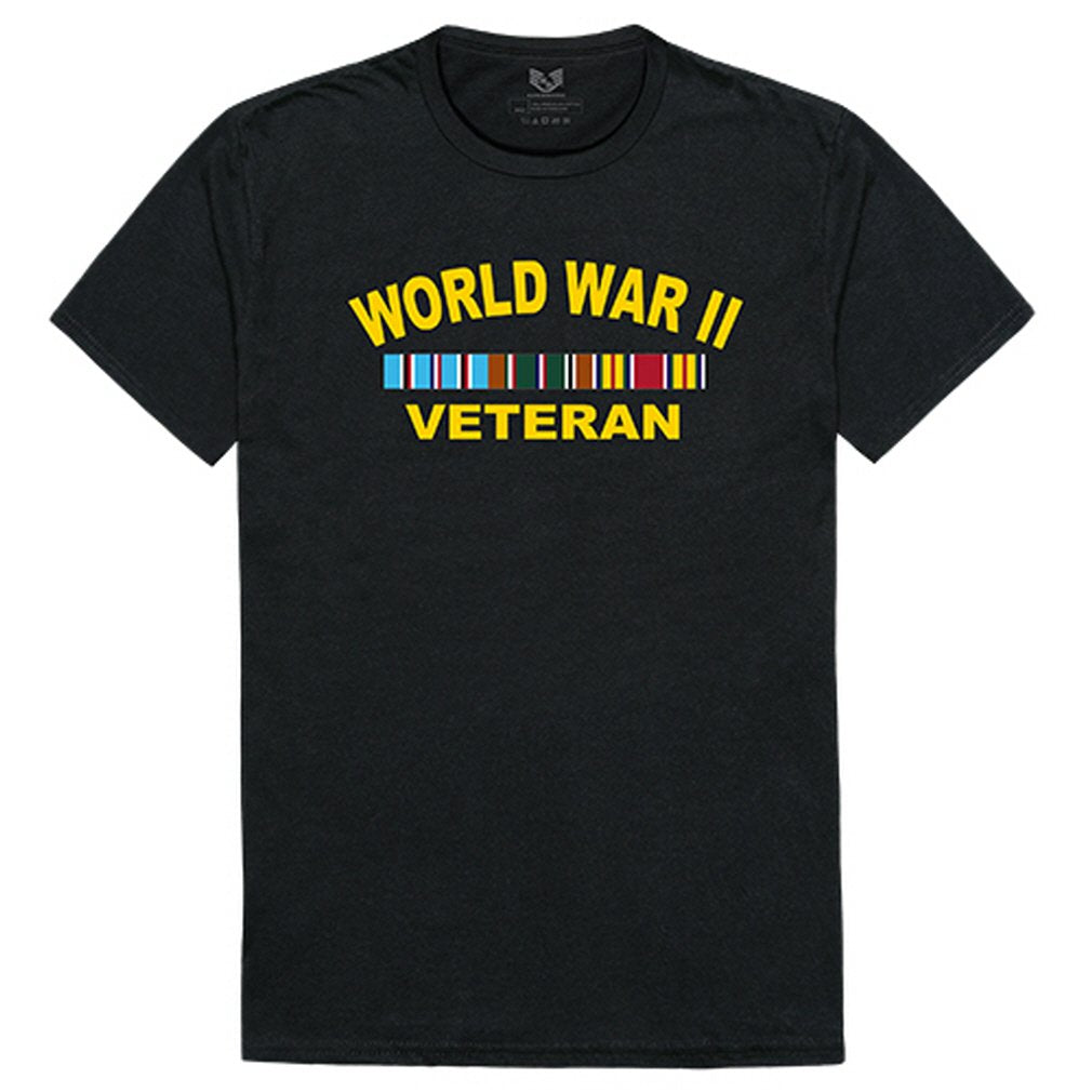 Relaxed Graphic Ts,WW II Vet,Black, L