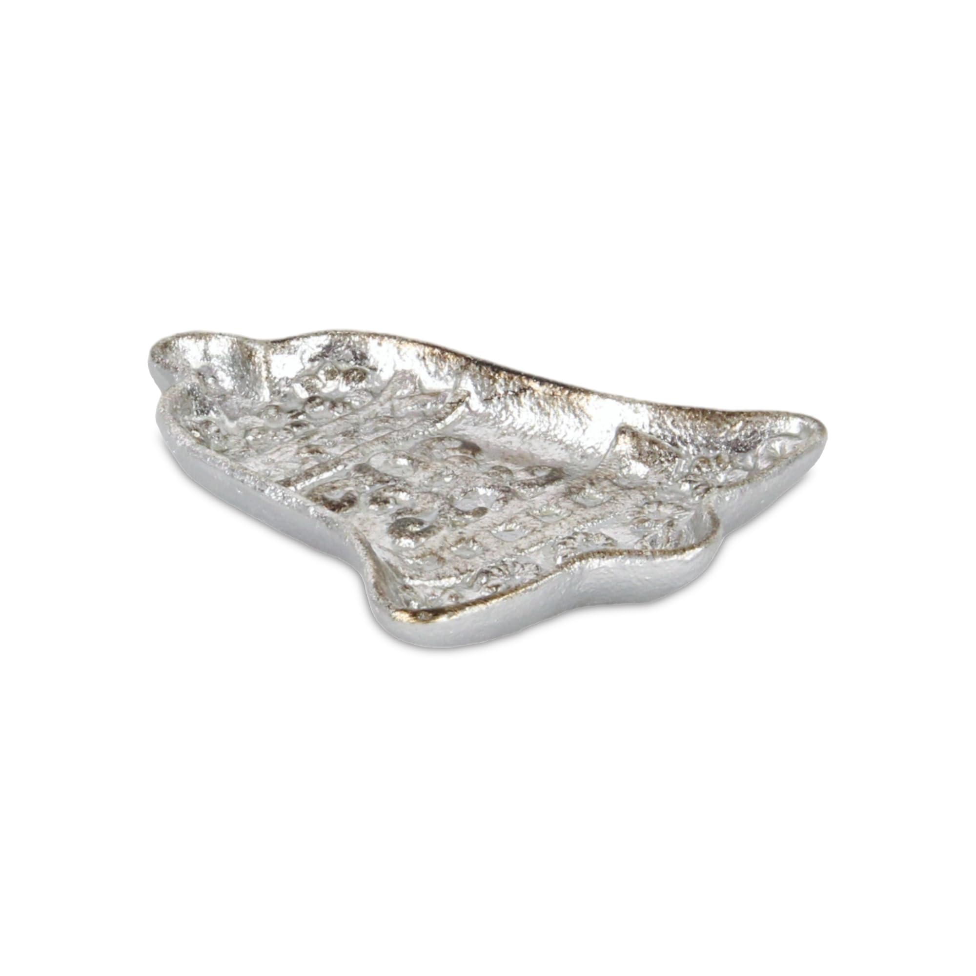 Christmas Bell Cast Silver Gold Catchall Dish