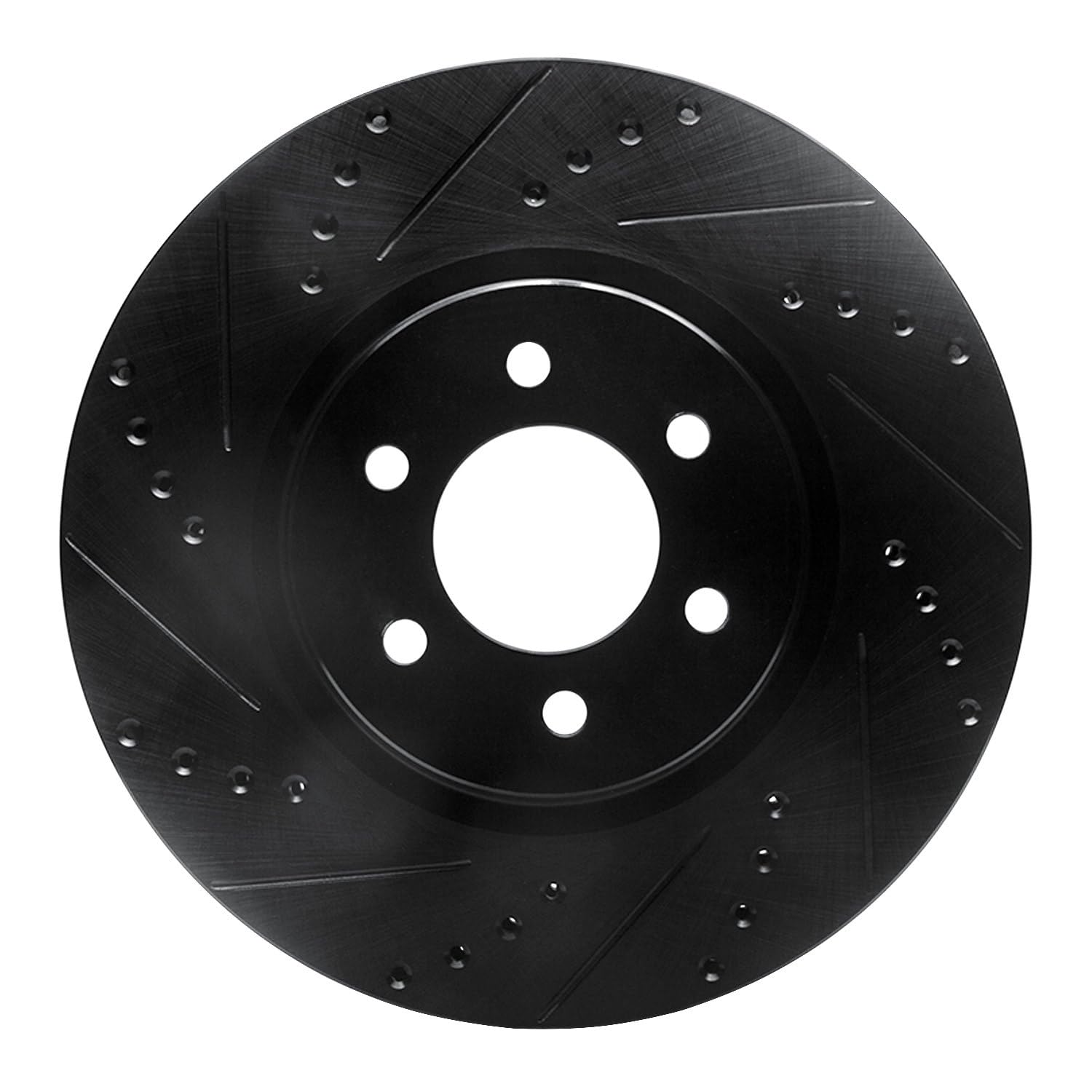 Brake Rotor - Drilled and Slotted - Black 633-40013L