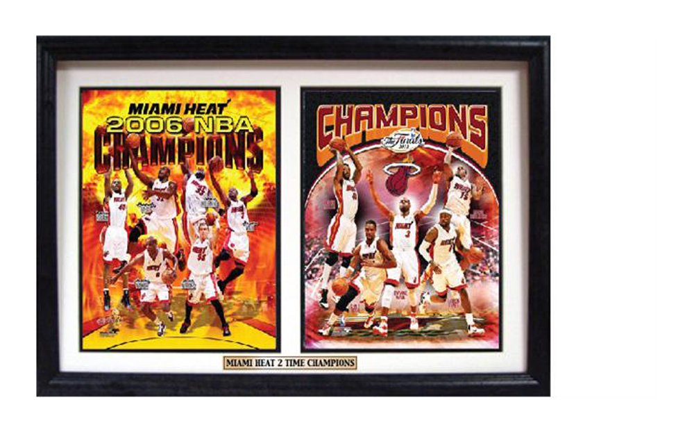 12x18 Double Frame - Miami Heat Champions
