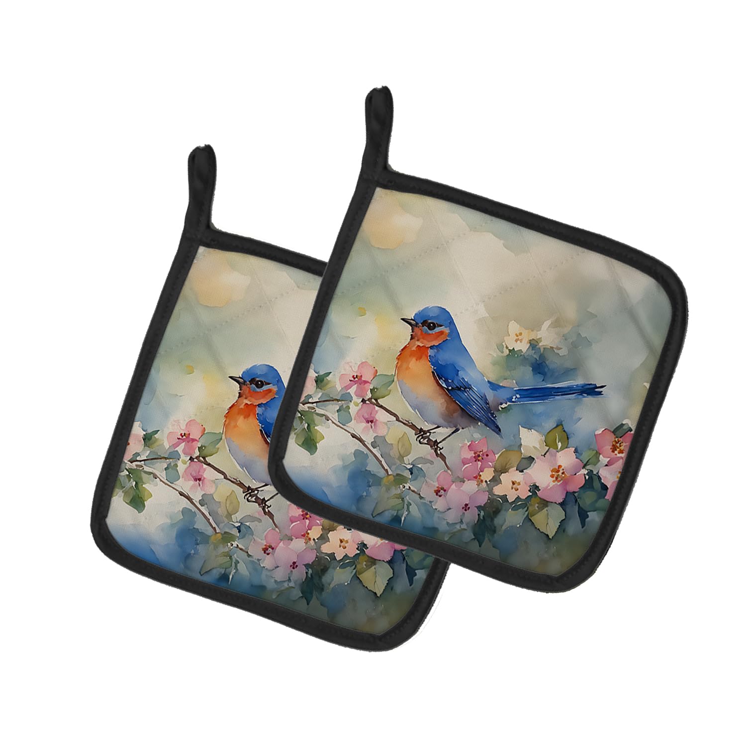 Bluebird Pair of Pot Holders
