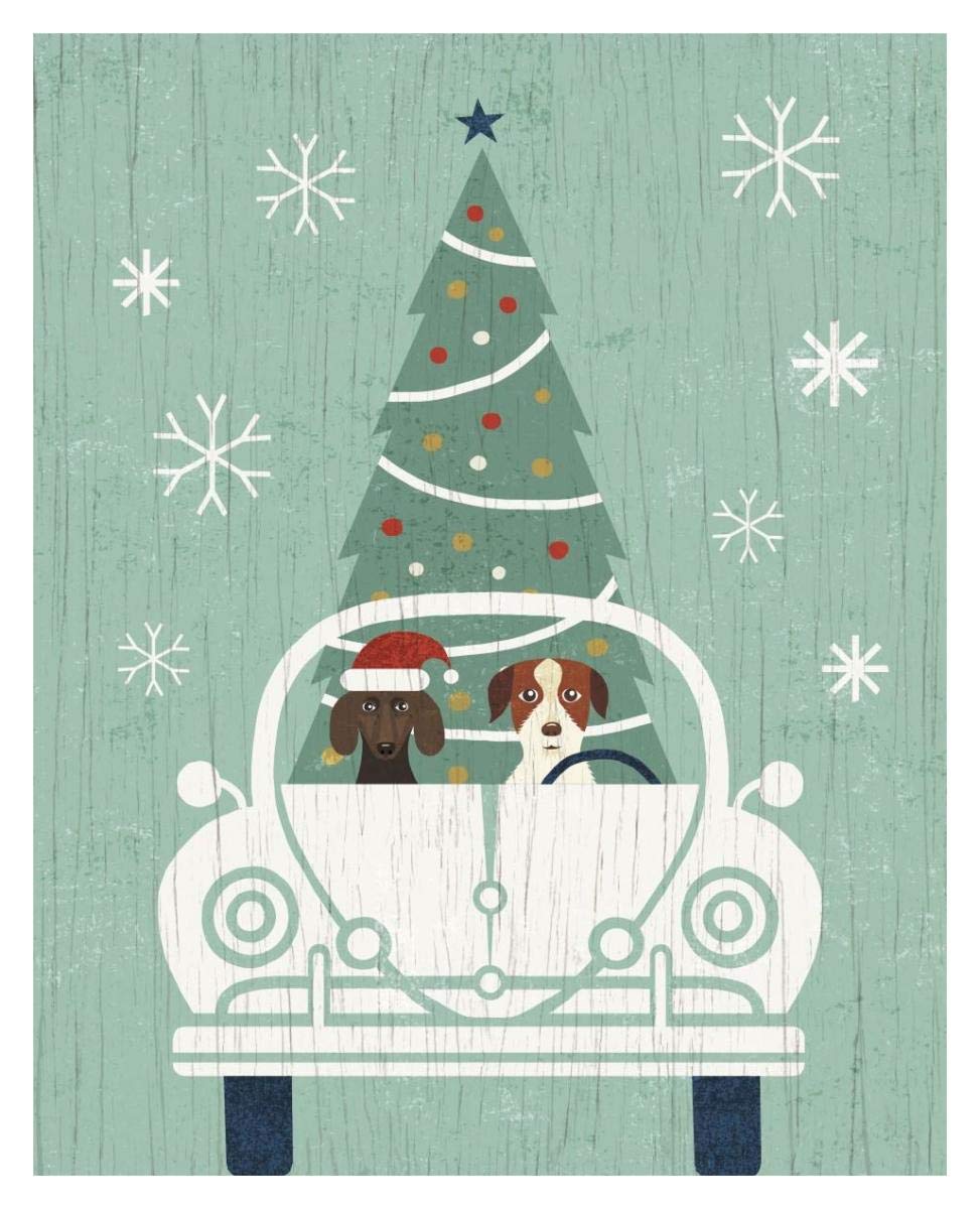 Holiday on Wheels XIII -Paper Art-30x37”