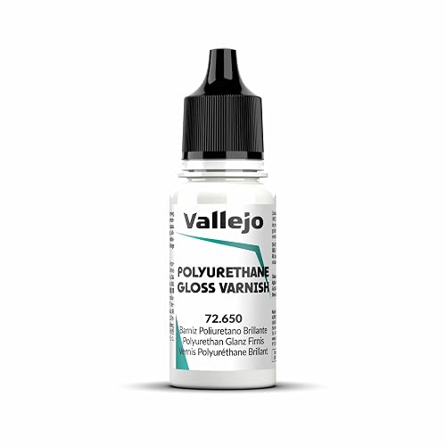 AV Vallejo VAL72650 Game Color 18ml-Polyurethane Gloss Varnish Paint Set