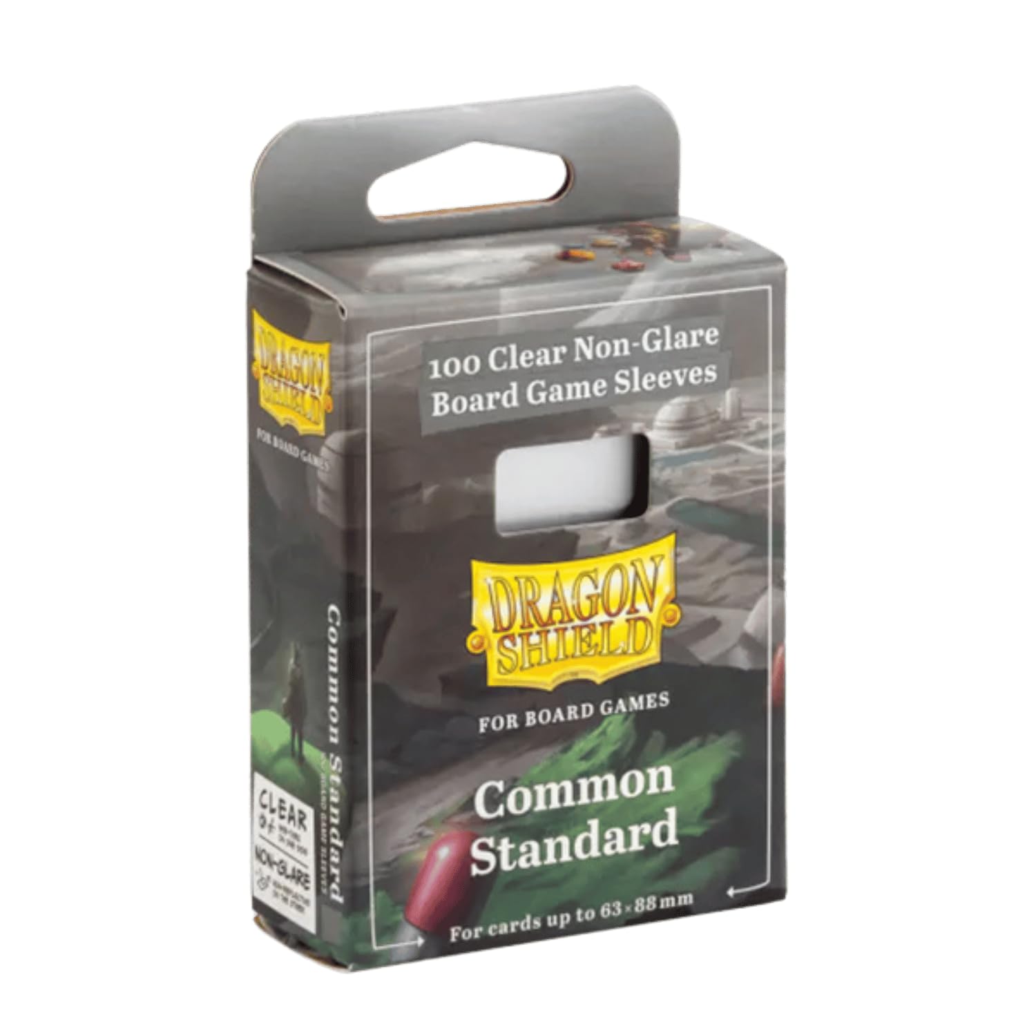 Dragon Shield Board Game Sleeves | Non-Glare Card Sleeves for Tabletop Games | Durable, Smooth Shuffle Feel & Acid-Free, Compatible with Gloomhaven, Wingspan & More | Common Standard - 1 Pack