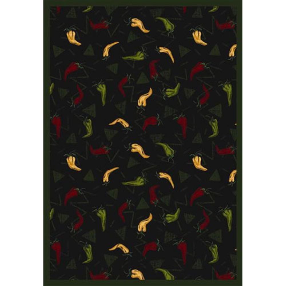Jalapeno Fiesta 109 x 132??area rug in color Onyx