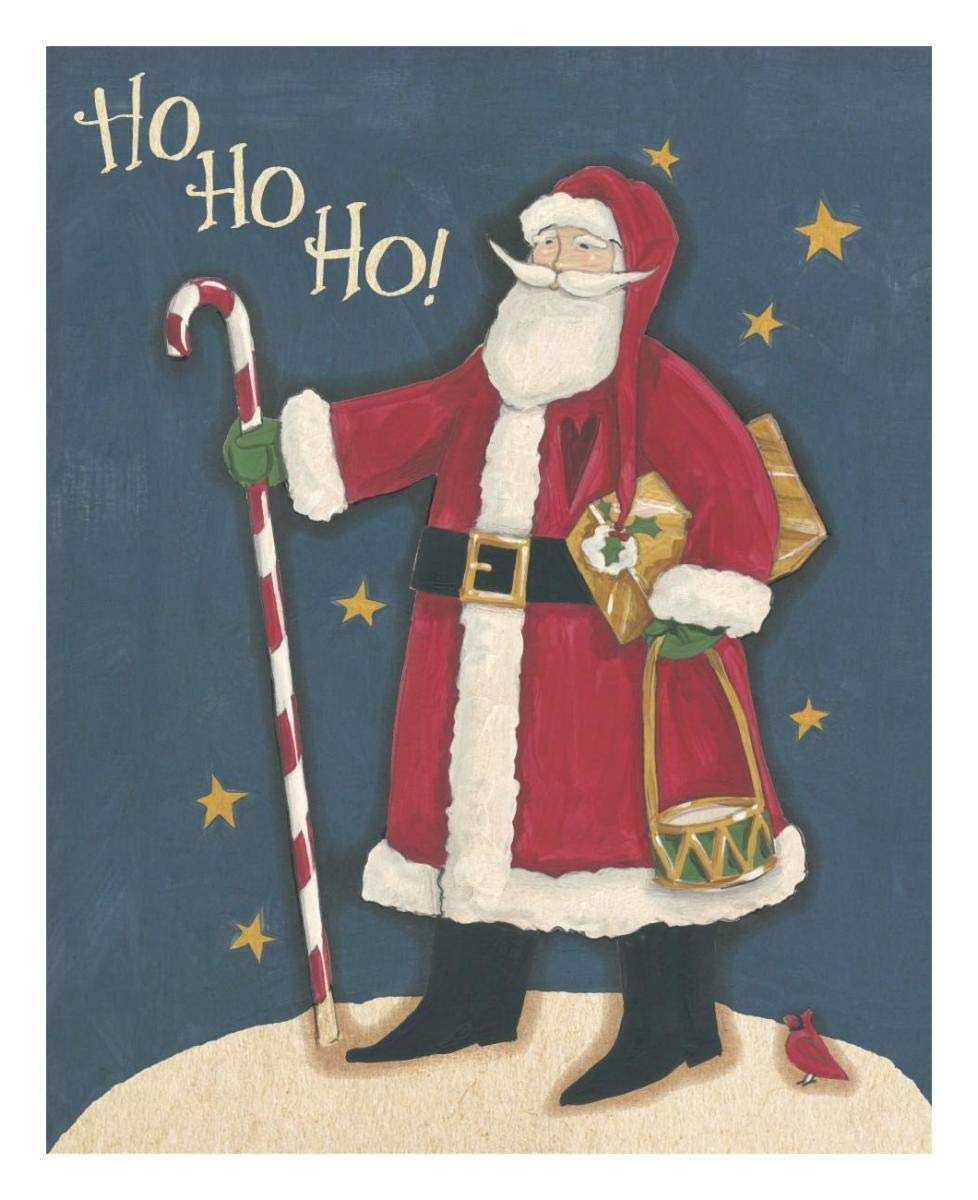Vintage St.Nick II -Paper Art-22x26”